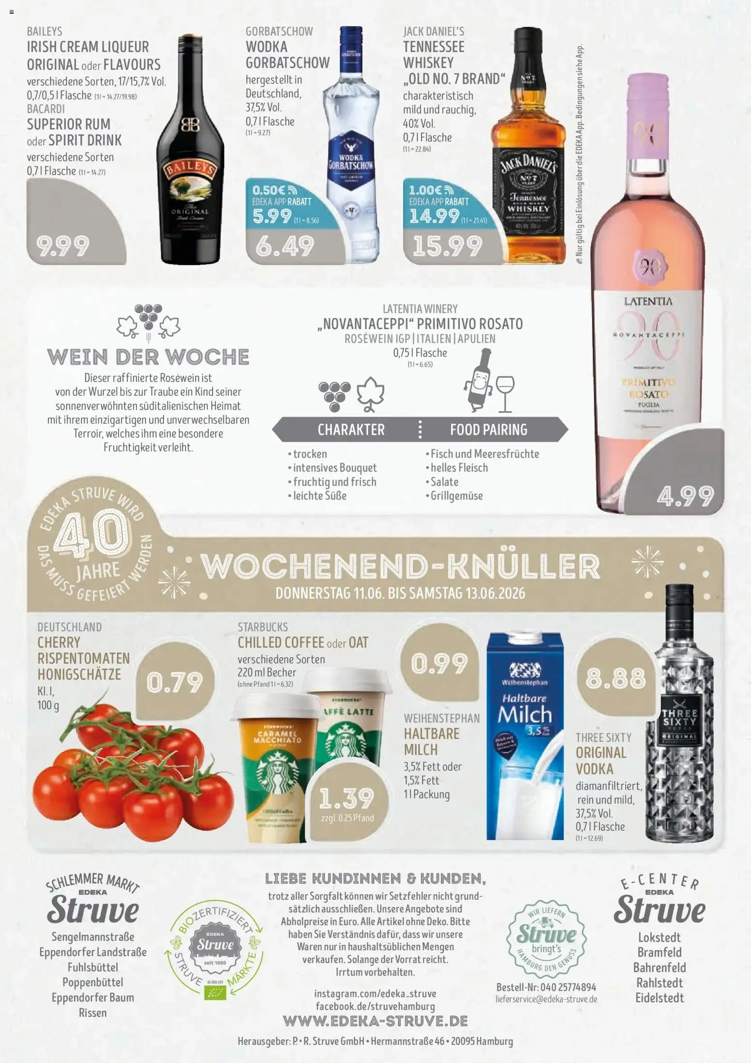 Edeka Struve 40 Jahre Jubiläum: Grober Rummel von 8. Juni bis 13. Juni 2026 - Prospekt seite 18