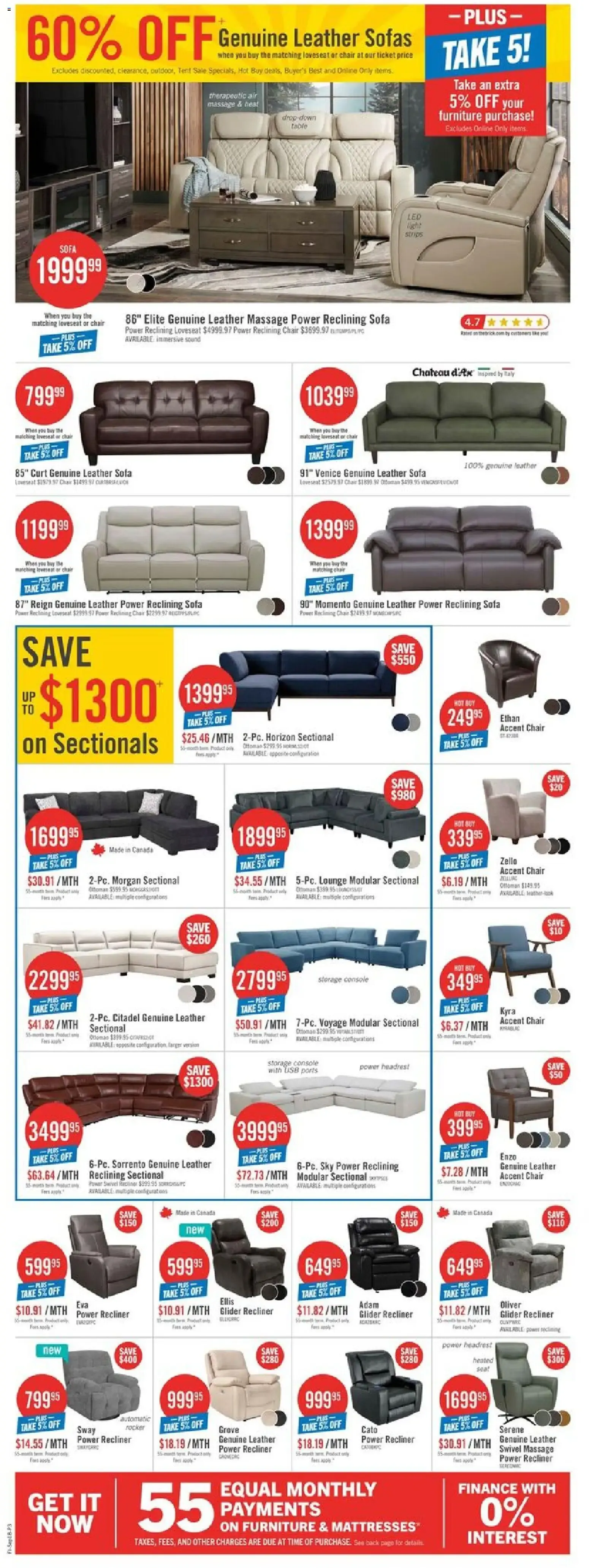 The Brick - Tent Sale Specials: Saving You More from September 18 to September 24 2026 - flyer page 6