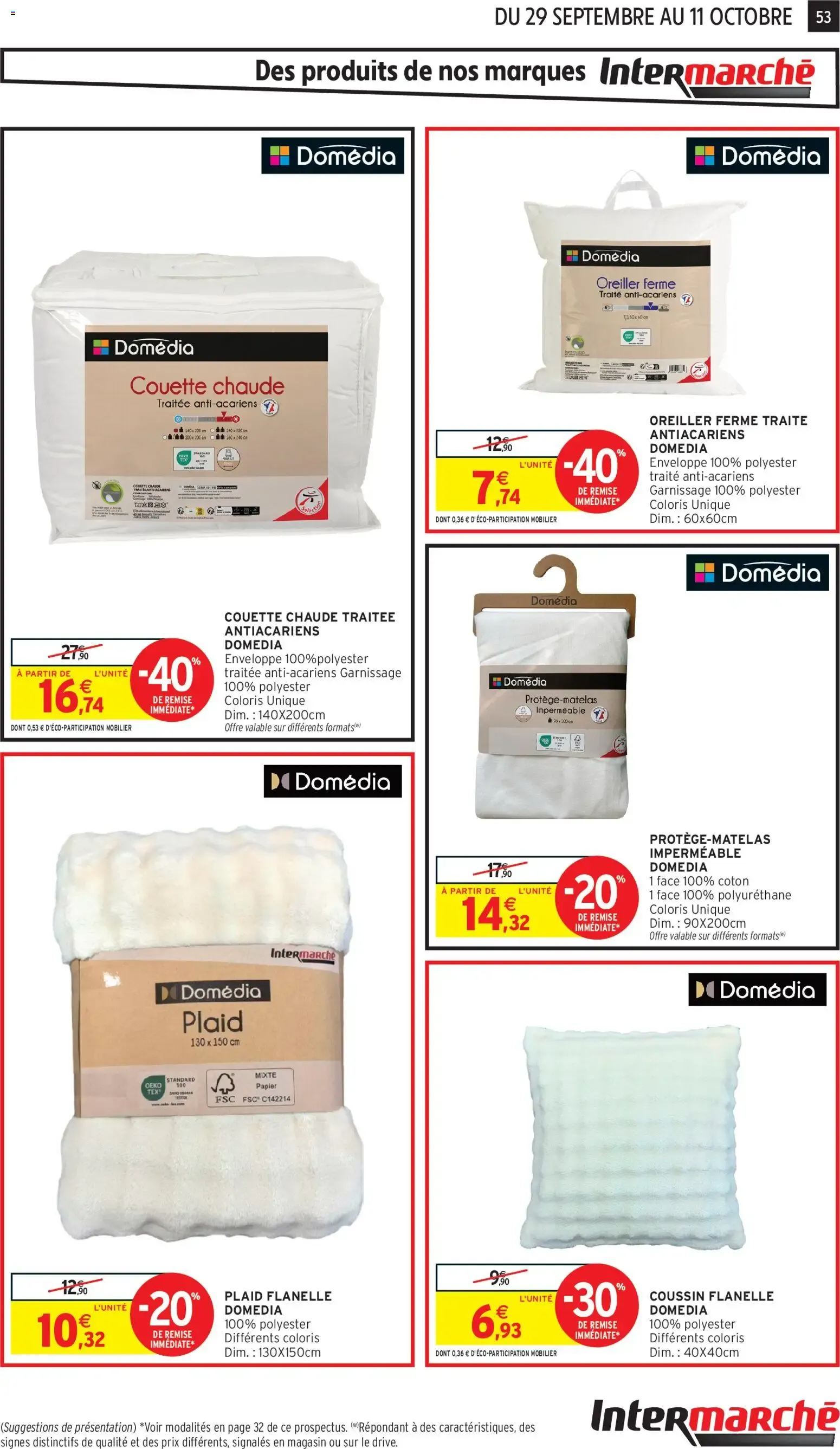 Intermarché - Anniversaire: 100% remboursés en bons d'achat du 29 septembre au 11 octobre 2026 - Catalogue page 45