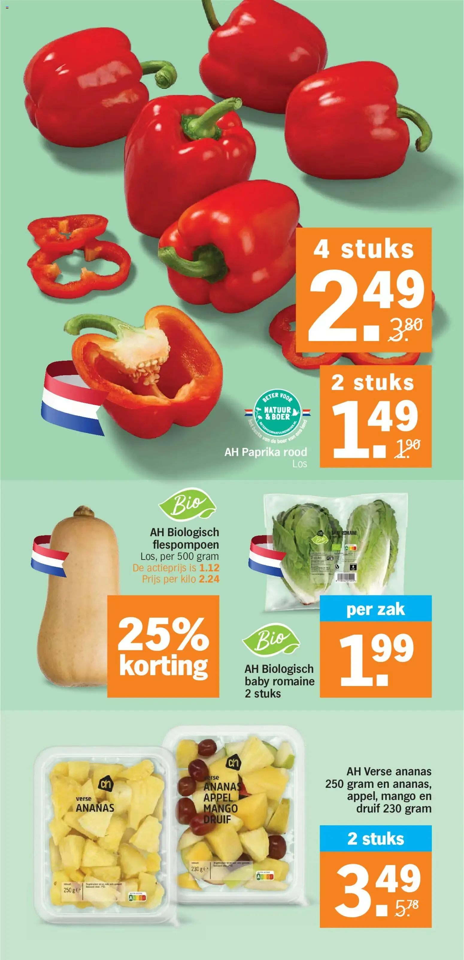 AH Bonus: Uvas rojas 1+1 gratis van 12 oktober tot 18 oktober 2026 - Folder pagina 9