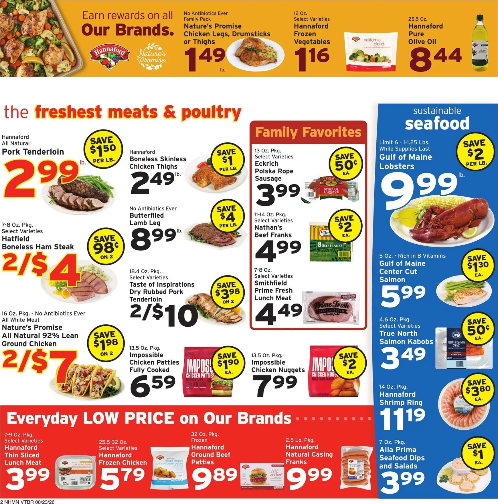 Weekly ad Hannaford Savings you can count on. from August 23 to August 29 2026 - Page 2