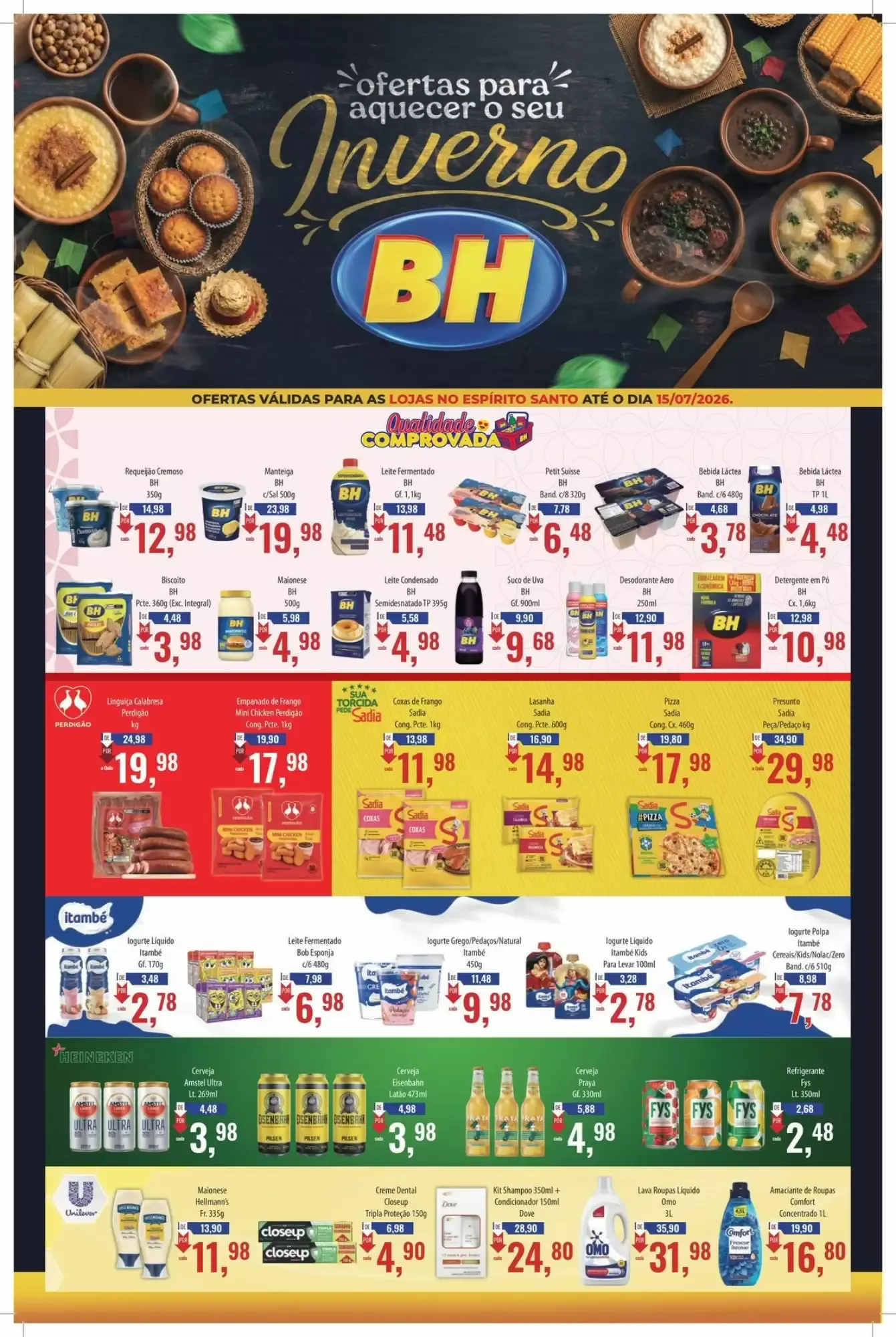 Encarte de Folheto Supermercados BH 1 de julho até 15 de julho 2026 - Pagina 1