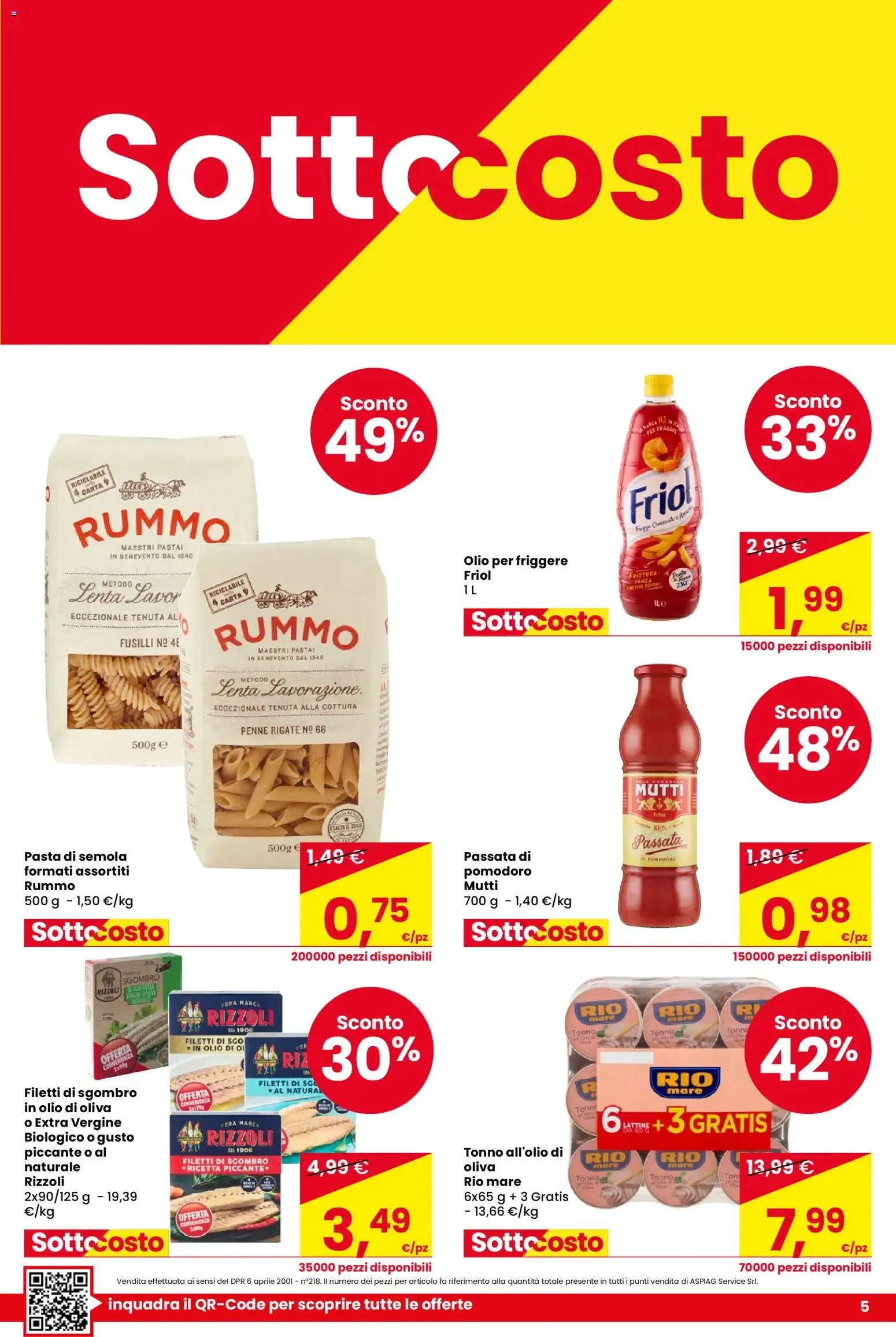 Despar Sottocosto da 1 ottobre a 10 ottobre di 2026 - Pagina del volantino 5