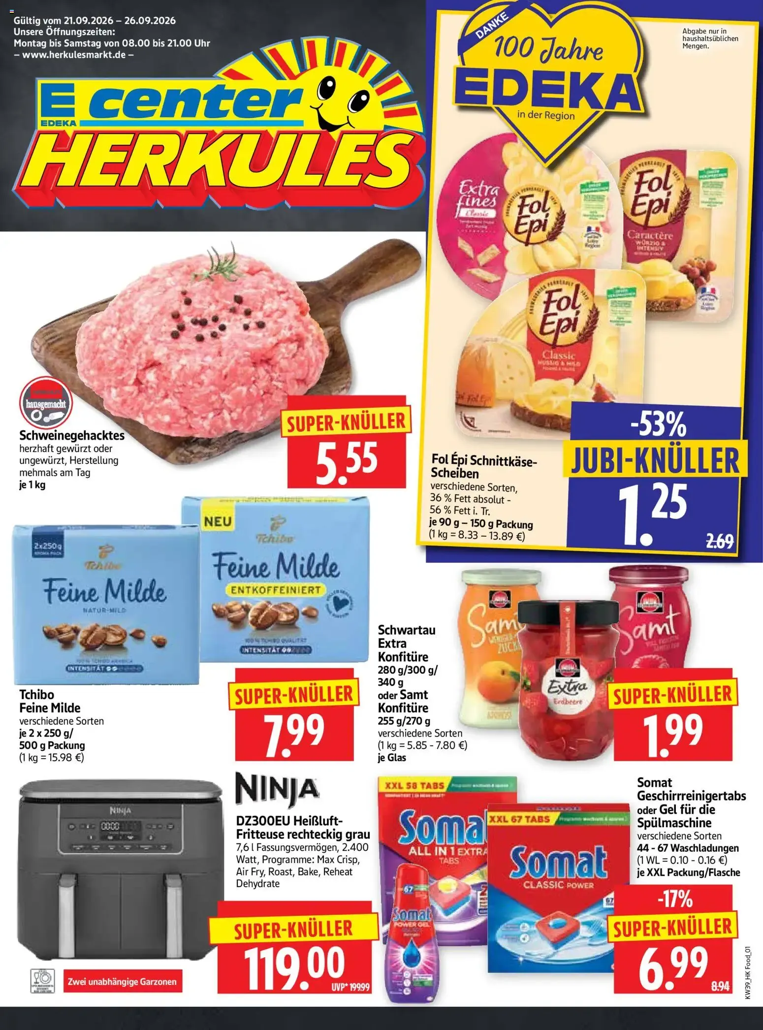 HERKULES Prospekt (ab 21.09.2026) zum Blättern von 21. September bis 26. September 2026 - Prospekt seite 1