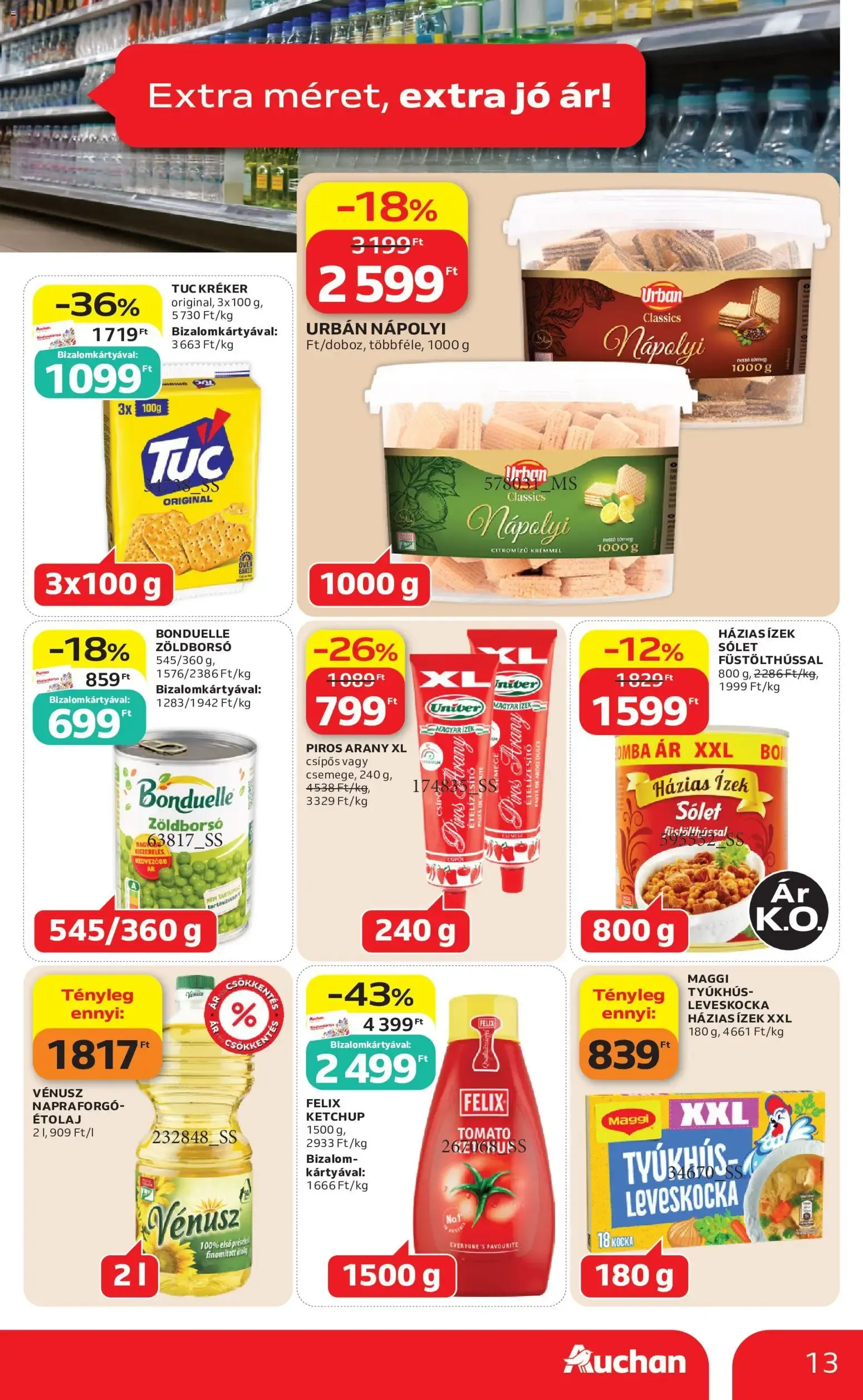 Katalógus Auchan hipermarket: Vigyél többet, jobban megéri! augusztus 6.-tól augusztus 19.-ig 2026. - Oldal 13