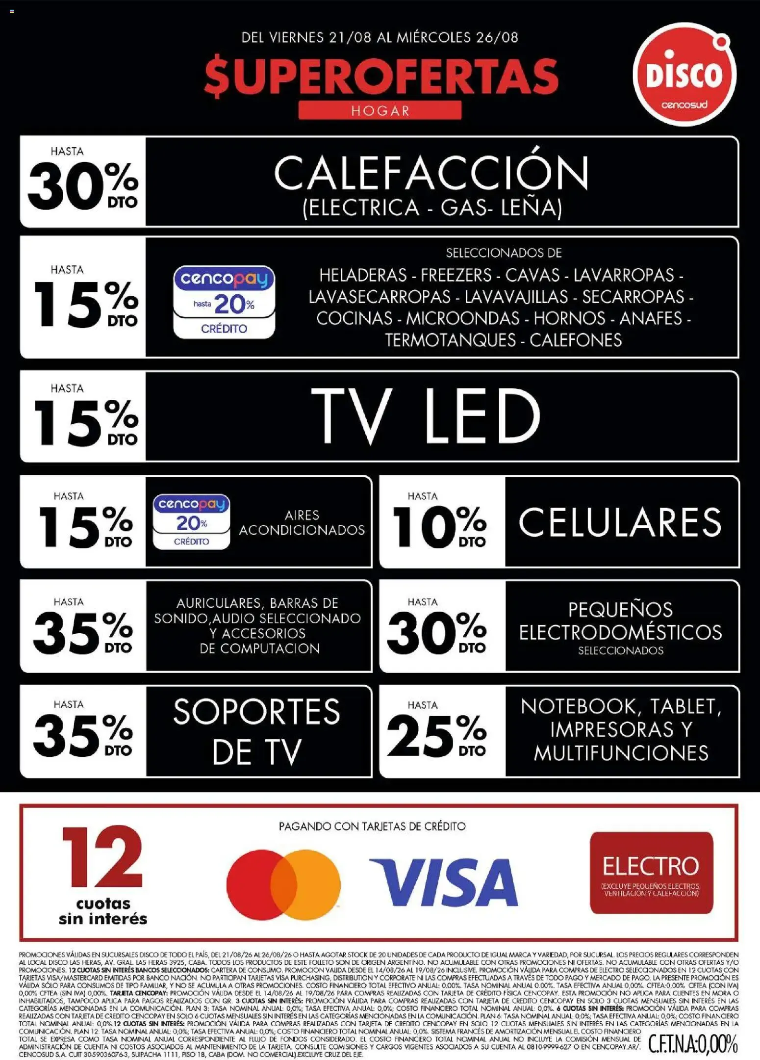 Ofertas de Disco - Ofertas | Electro, T. Libre y más del 20/08/2026 - 27/08/2026 21 de agosto al 26 de agosto 2026 - Página 1 del catálogo