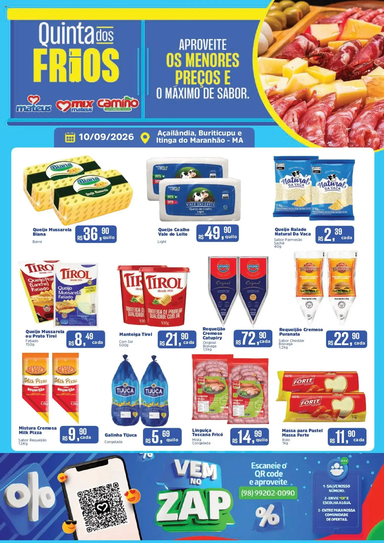 Encarte de Mateus ofertas Quinta dos frios de 10/09/2026 | Promoções Online 10 de setembro até 10 de setembro 2026 - Pagina 1