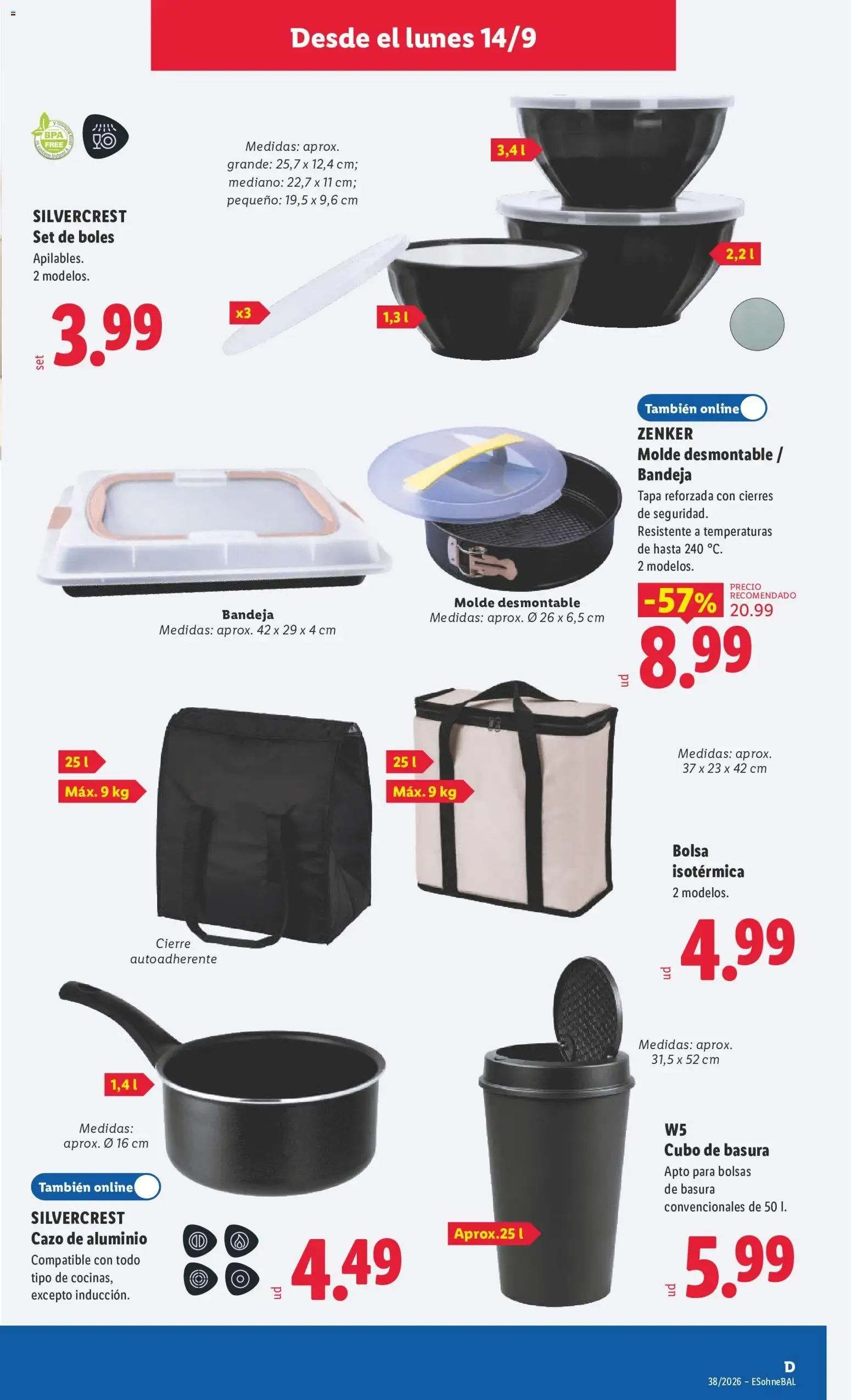 Catálogo de Lidl folleto de bazar del 14/09/2026 | Ofertas 14 de septiembre al 20 de septiembre 2026 - Página 11