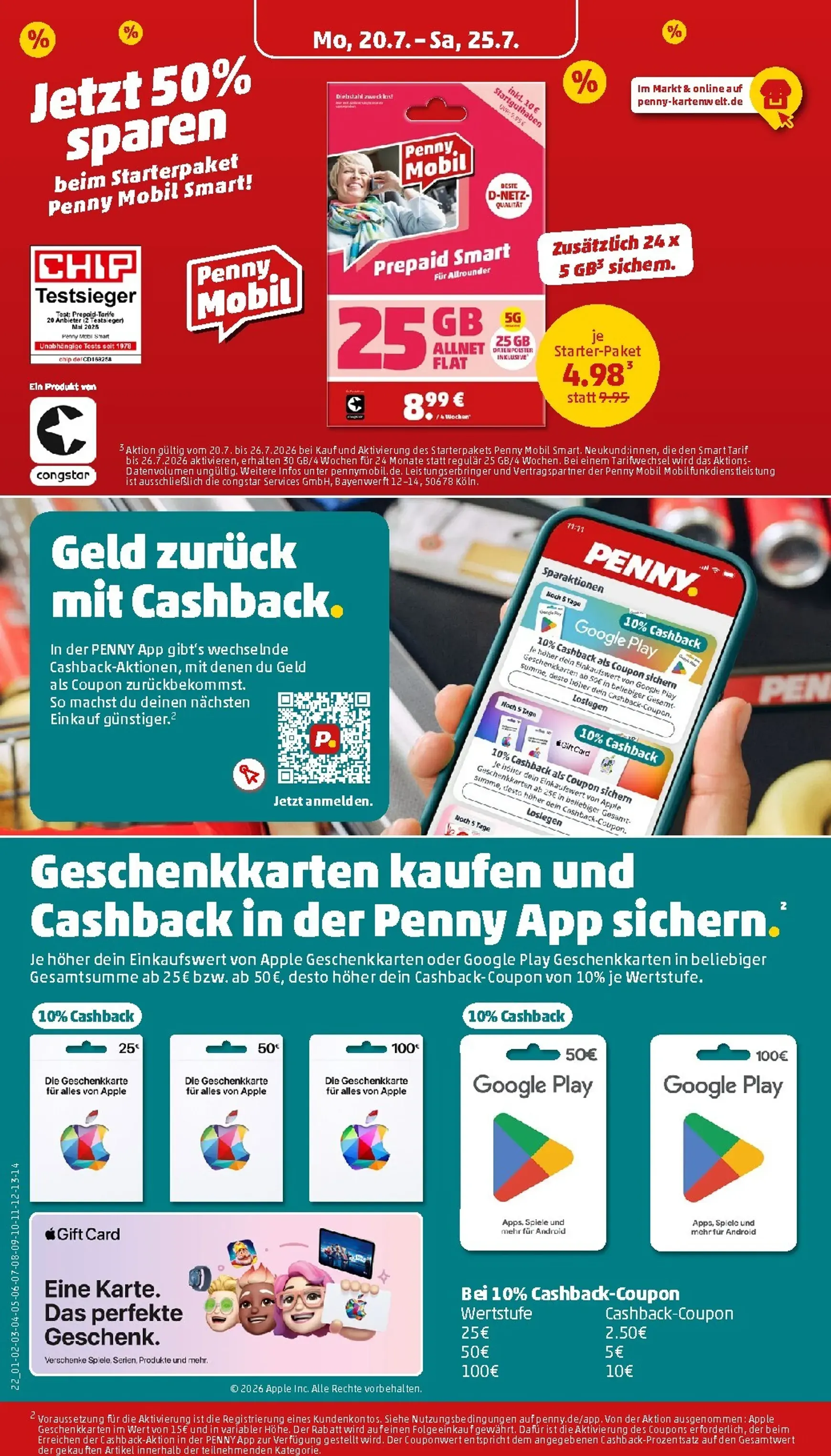 PENNY Prospekt – von Montag 20.07.2026 bis Samstag 25.07.2026 von 20. Juli bis 25. Juli 2026 - Prospekt seite 26