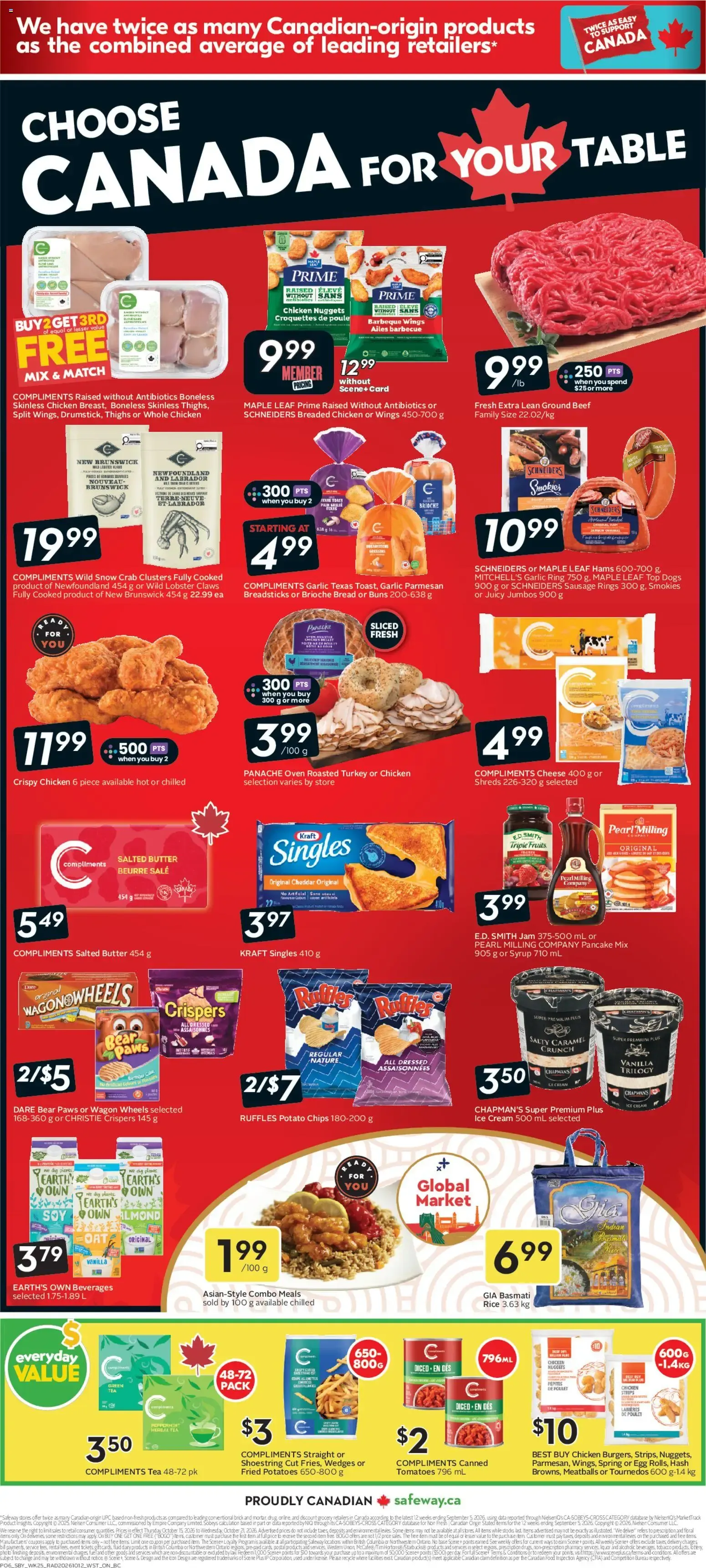 Safeway weekly flyer / circulaire from Oct 15, 2026 > weekly specials & deals from October 15 to October 21 2026 - flyer page 2
