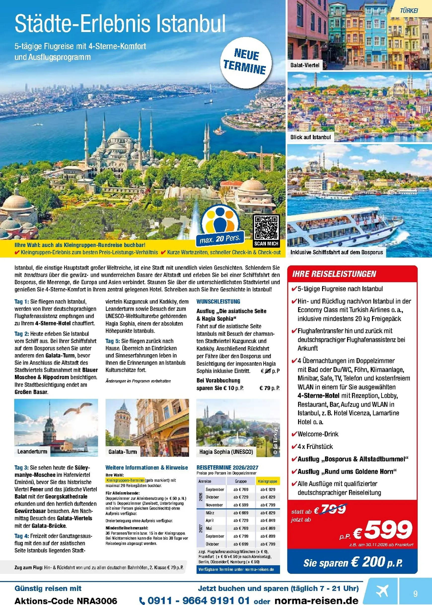 Norma - Reisen Prospekt – von Montag 01.06.2026 bis Dienstag 30.06.2026 von 1. Juni bis 30. Juni 2026 - Prospekt seite 9