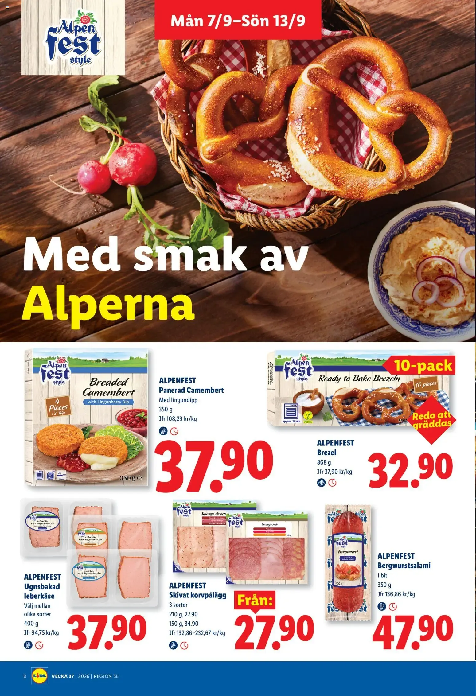 Lidl erbjudanden från 07/09/2026 - 13/09/2026 > Reklamblad nuvarande rabatter från 7 september till 13 september 2026 - Reklamblad sidor 8