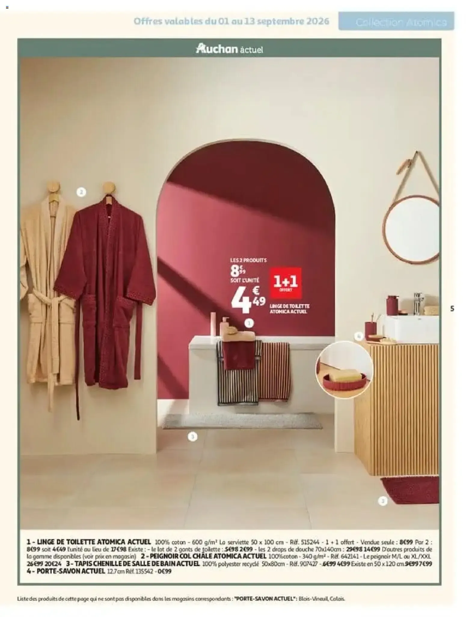 Auchan Inspiration déco à partir du 01/09/2026 - promo en ligne du 1 septembre au 1 novembre 2026 - Catalogue page 5