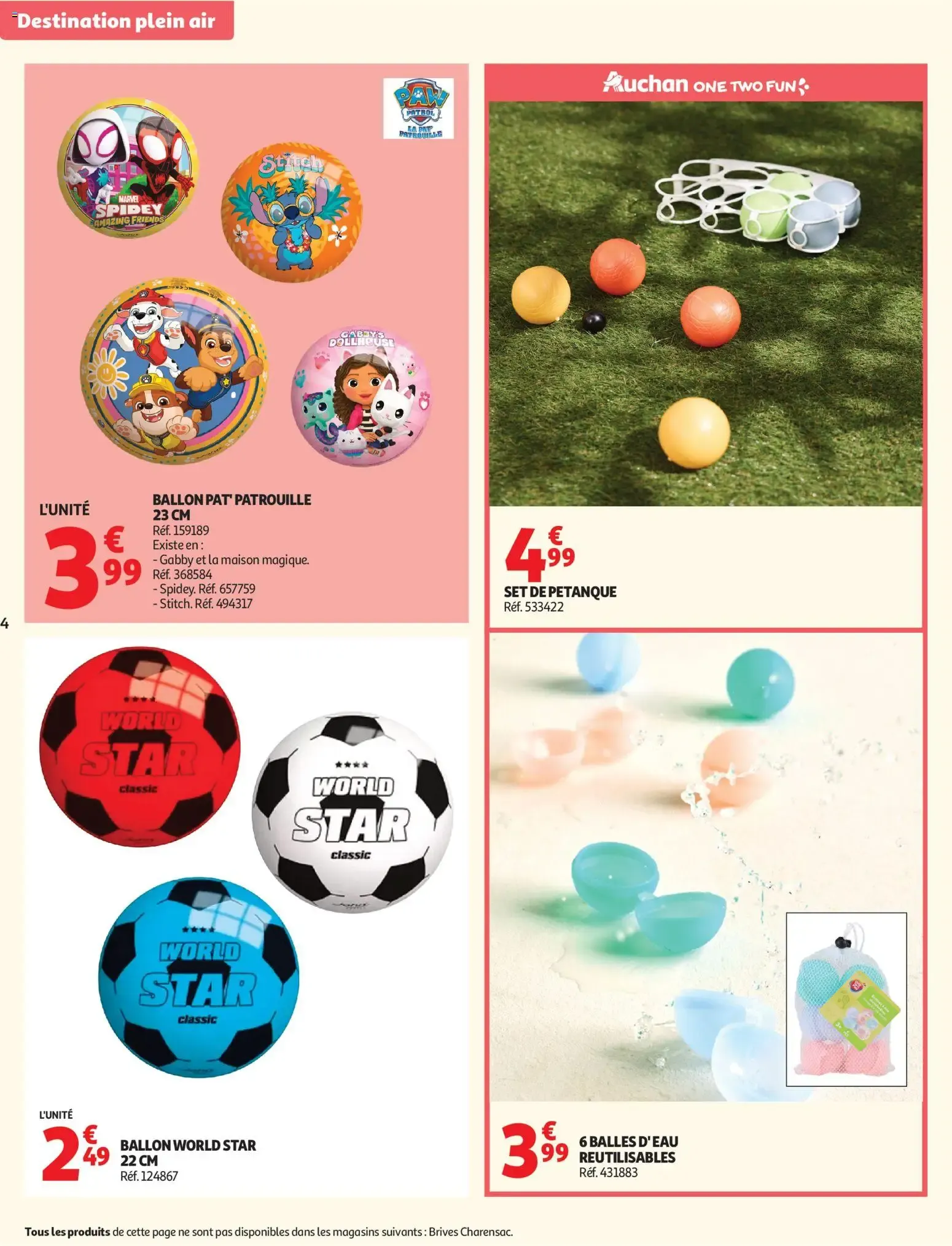 Auchan Plein air jeux de jardin à partir du 27/05/2026 - promo en ligne du 27 mai au 7 juin 2026 - Catalogue page 4