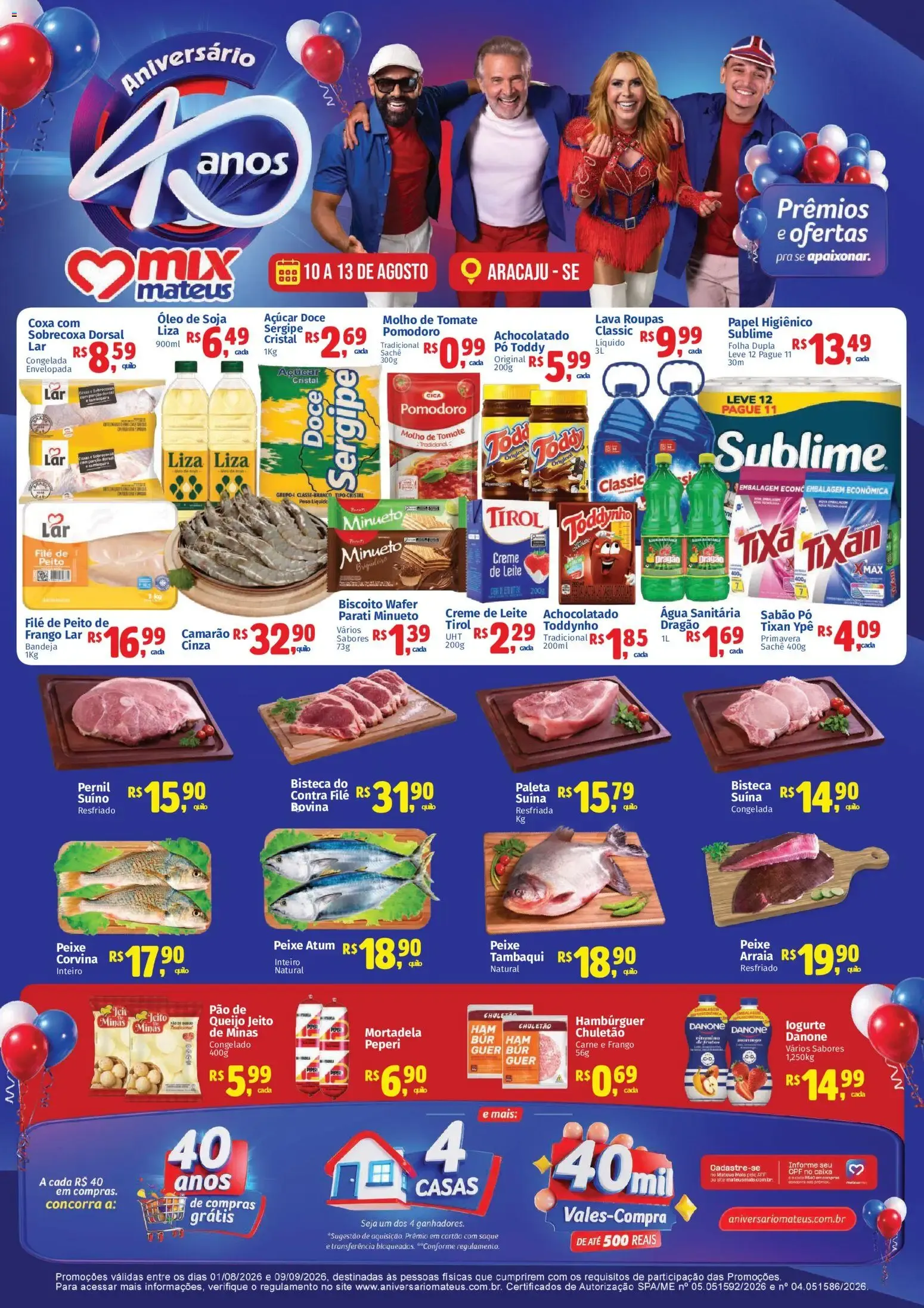 Encarte de Mateus ofertas Regular de Aniversario de 10/08/2026 | Promoções Online 10 de agosto até 13 de agosto 2026 - Pagina 1