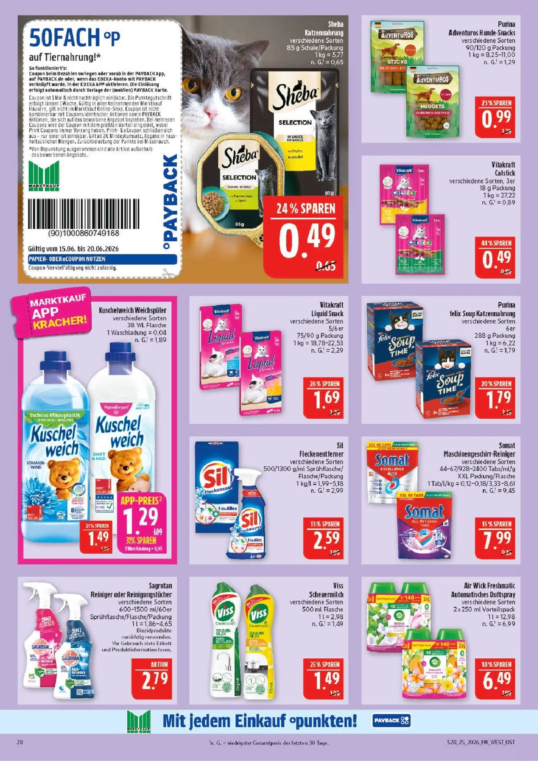 Marktkauf Prospekt nächste Woche – von Montag 15.06.2026 bis Samstag 20.06.2026 von 15. Juni bis 20. Juni 2026 - Prospekt seite 28