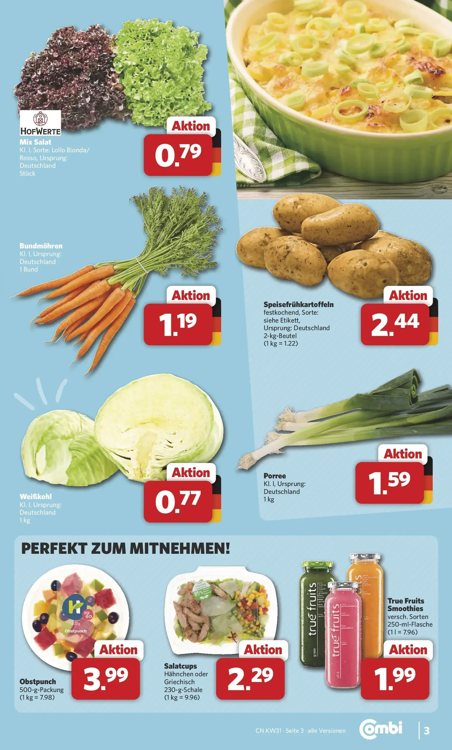 Combi - Isringhausen Prospekt – von Montag 27.07.2026 bis Samstag 01.08.2026 von 27. Juli bis 1. August 2026 - Prospekt seite 3