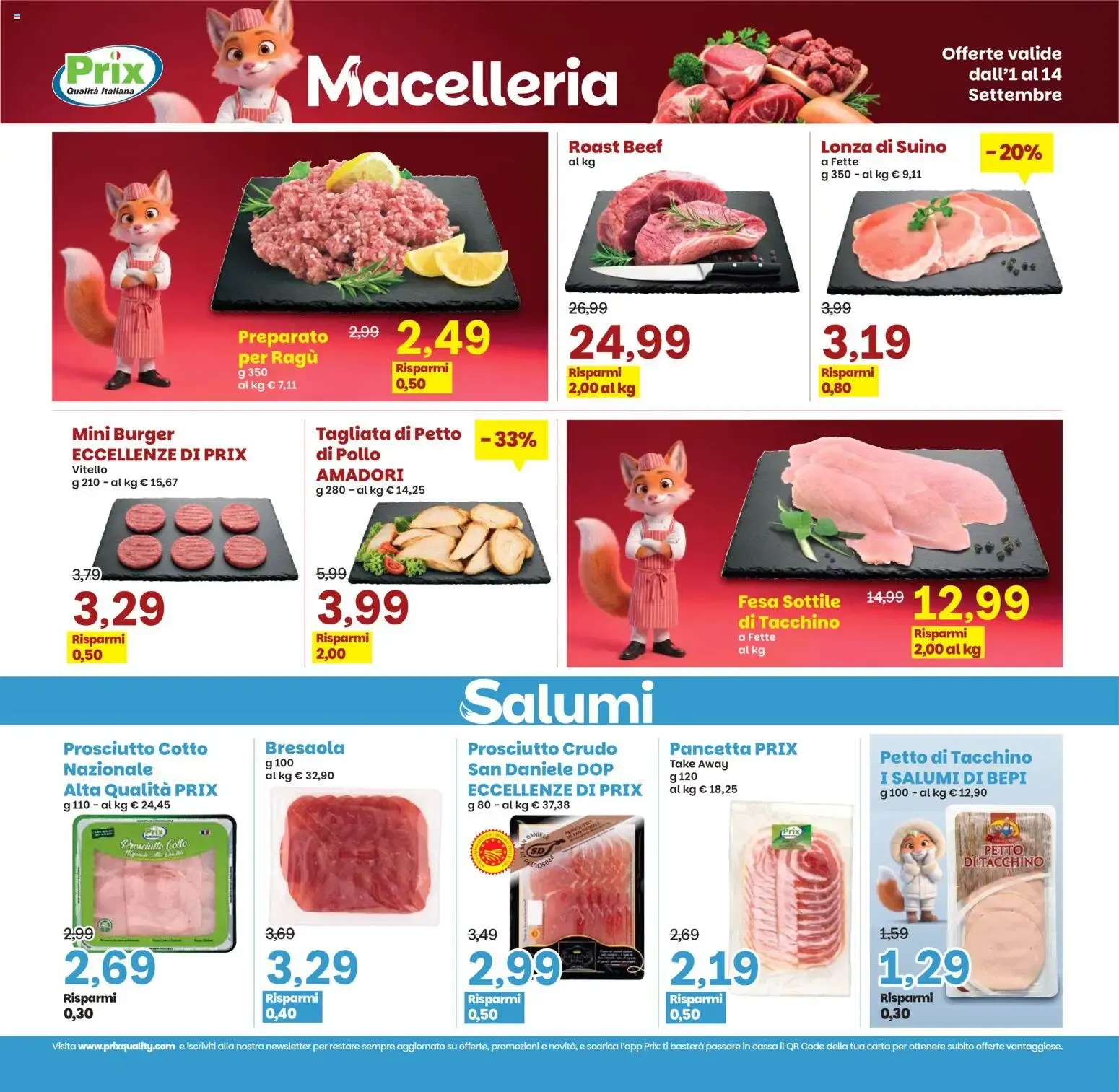 Volantino Prix Qualità Italiana da 1 settembre a 14 settembre di 2026 - Pagina del volantino 9