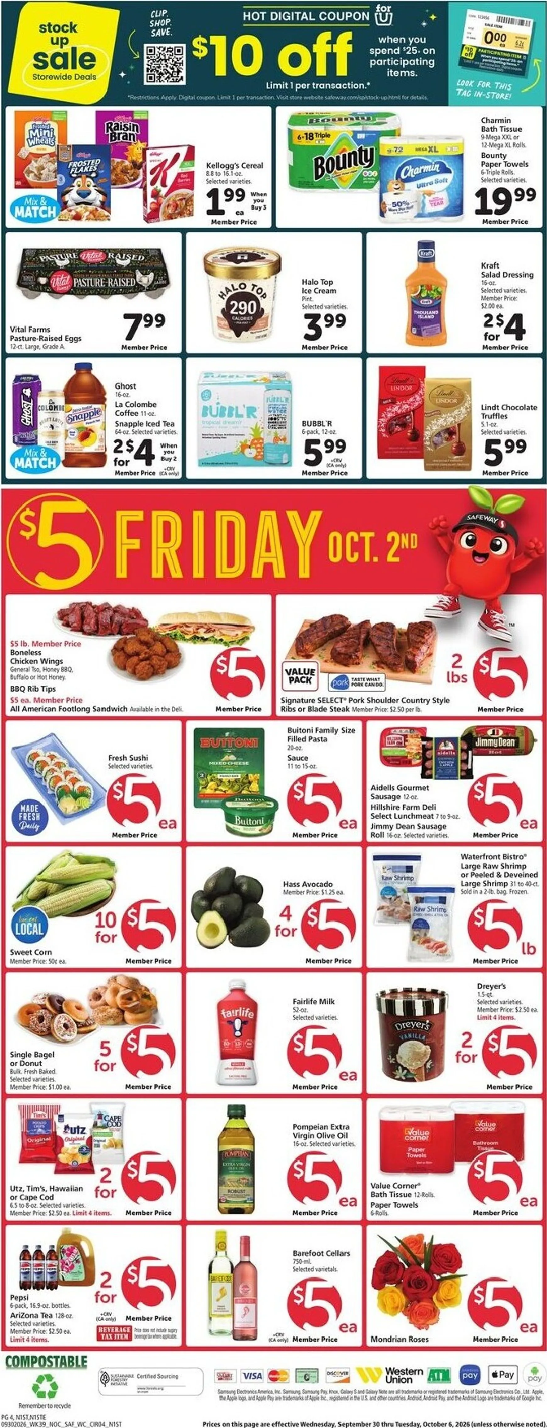 Weekly ad Safeway - Fuel-Up your Weekend! from September 30 to October 6 2026 - Page 4