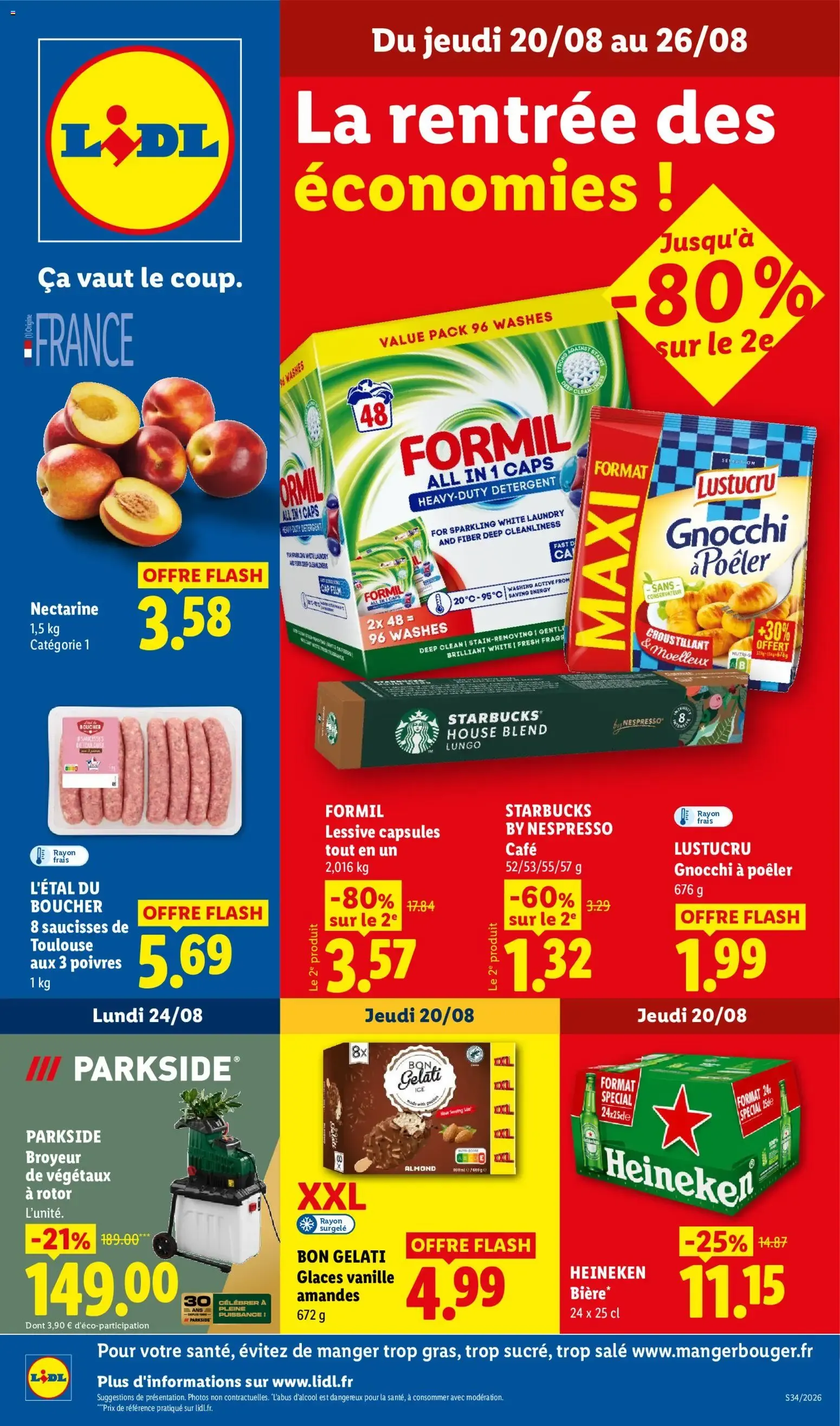LIDL: La rentrée des économies! du 20 août au 26 août 2026 - Catalogue page 1