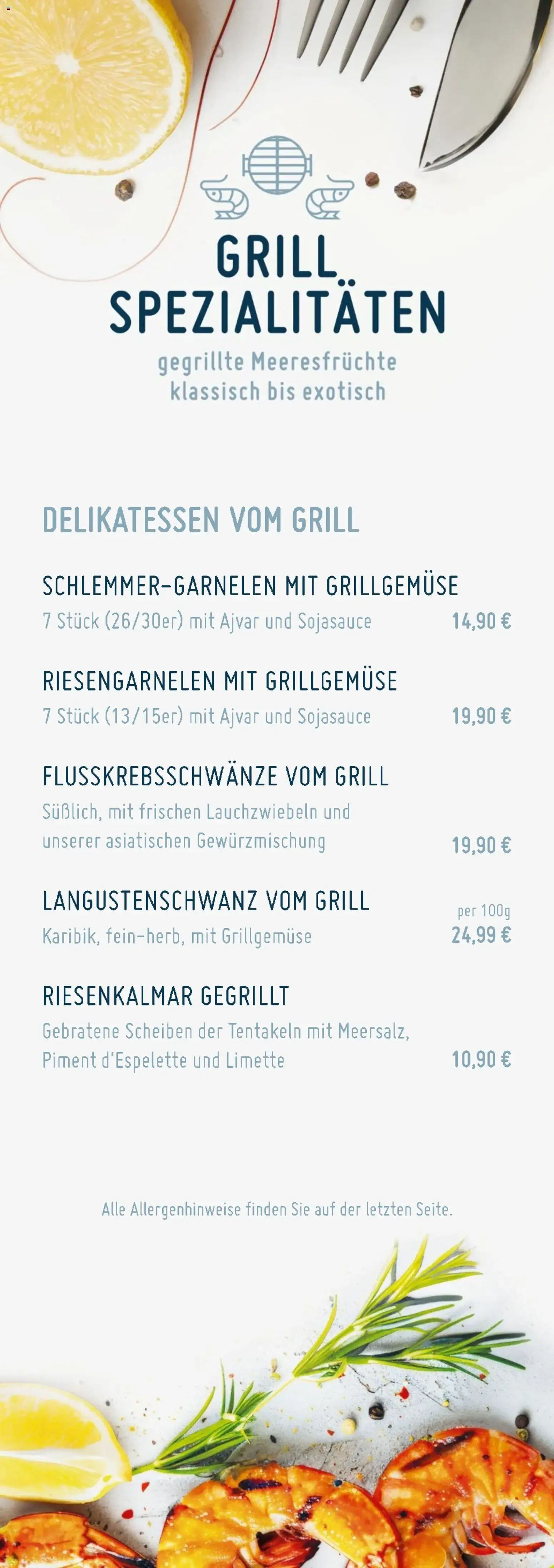Hummerstand Hamburg: Hummer & Meeresfrüchte für Hamburg von 1. Juni bis 31. August 2026 - Prospekt seite 7