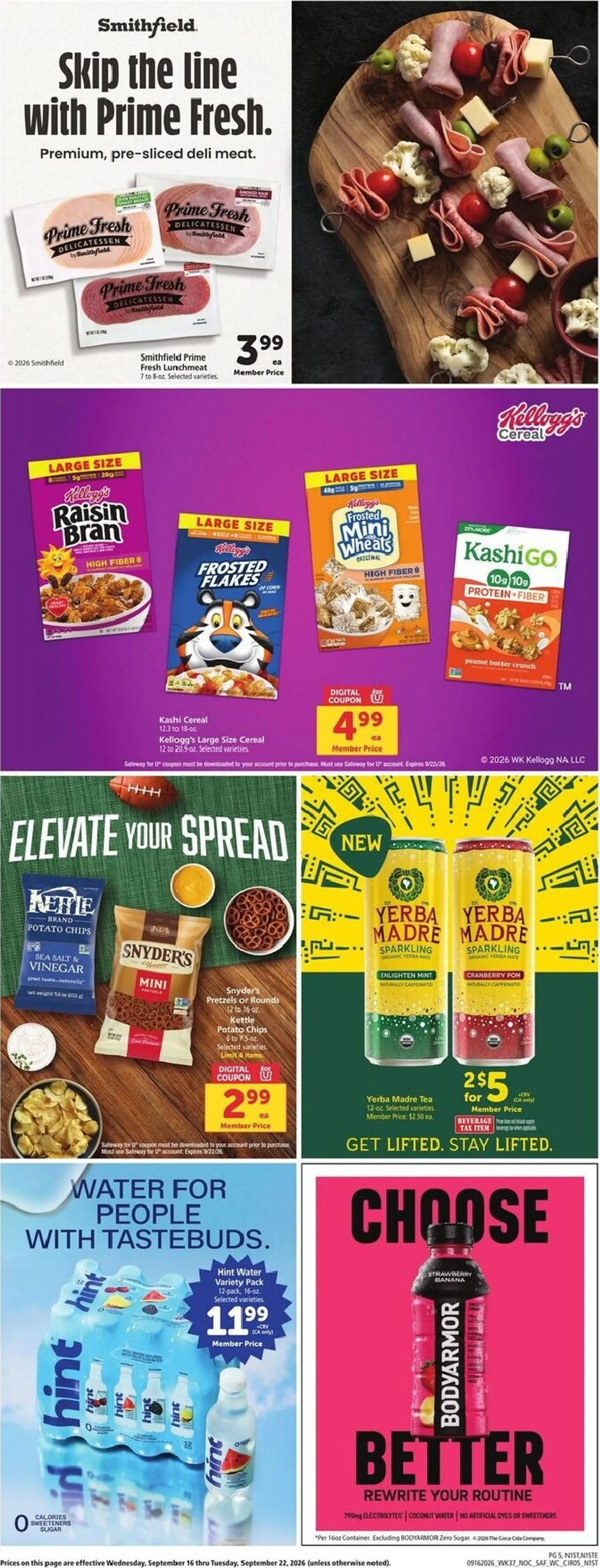 Weekly ad Current Safeway leaflet valid from Wednesday 09/16/2026 to Tuesday 09/22/2026 from September 16 to September 22 2026 - Page 5