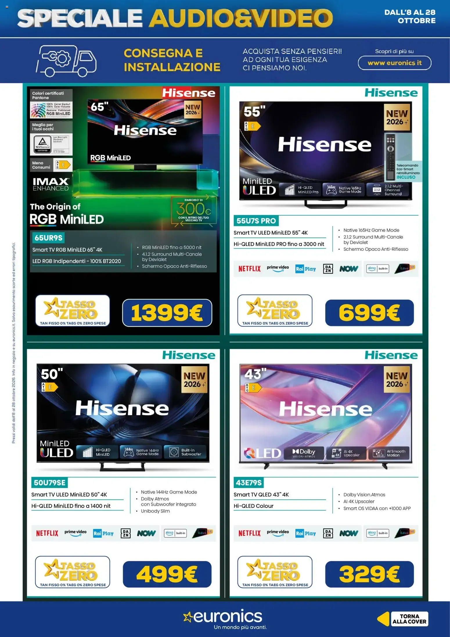 Nuovo Euronics volantino Audio&Video dal 08/10/2026 > offerte anteprima 🛍️ da 8 ottobre a 28 ottobre di 2026 - Pagina del volantino 12