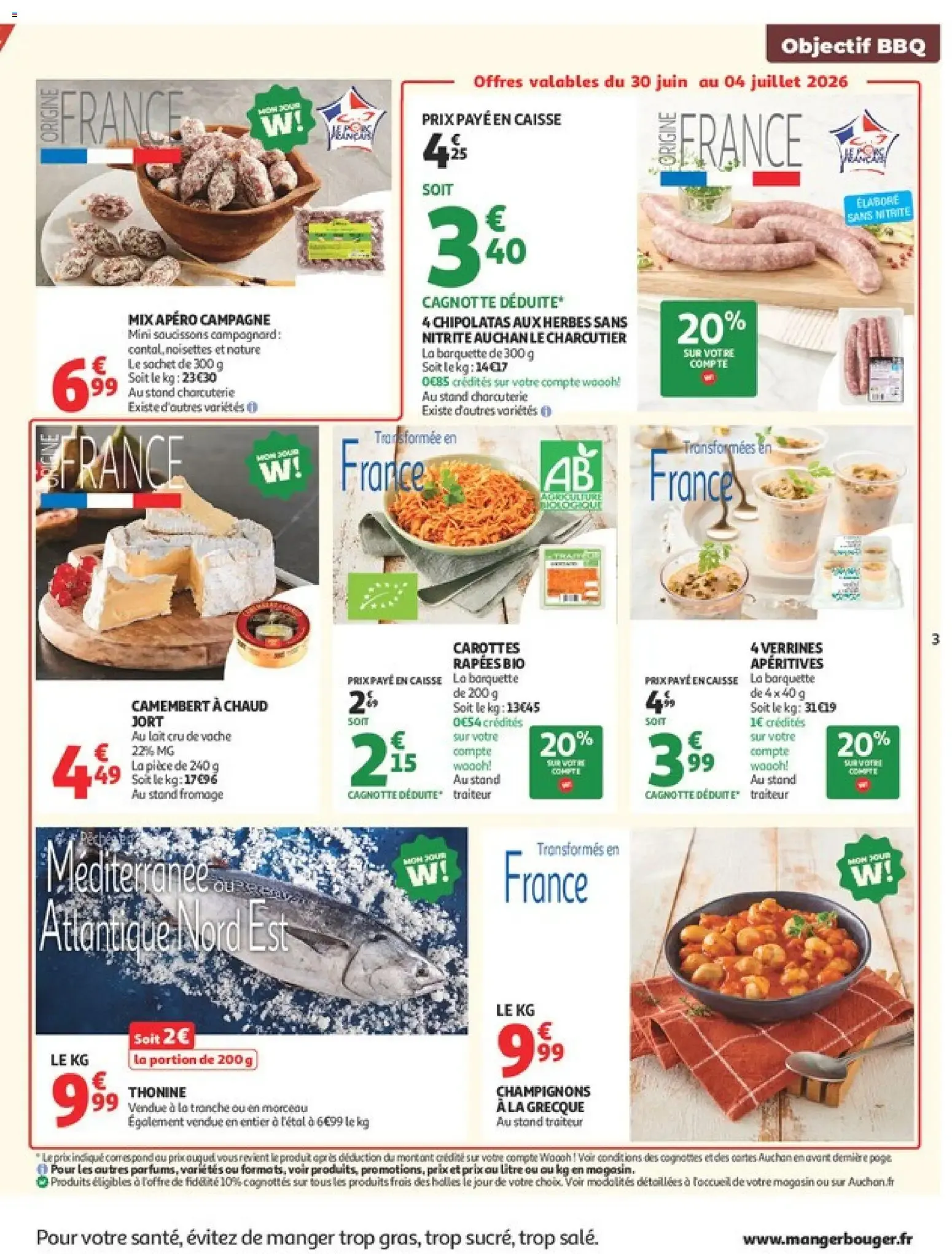 Auchan Barbecue, promos hypers à partir du 30/06/2026 - promo en ligne du 30 juin au 12 juillet 2026 - Catalogue page 3
