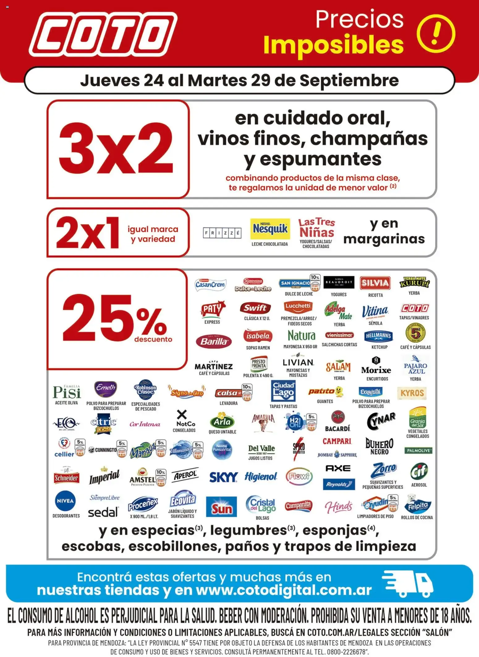 Ofertas de Coto - Precios Imposibles 24 de septiembre al 29 de septiembre 2026 - Página 1 del catálogo