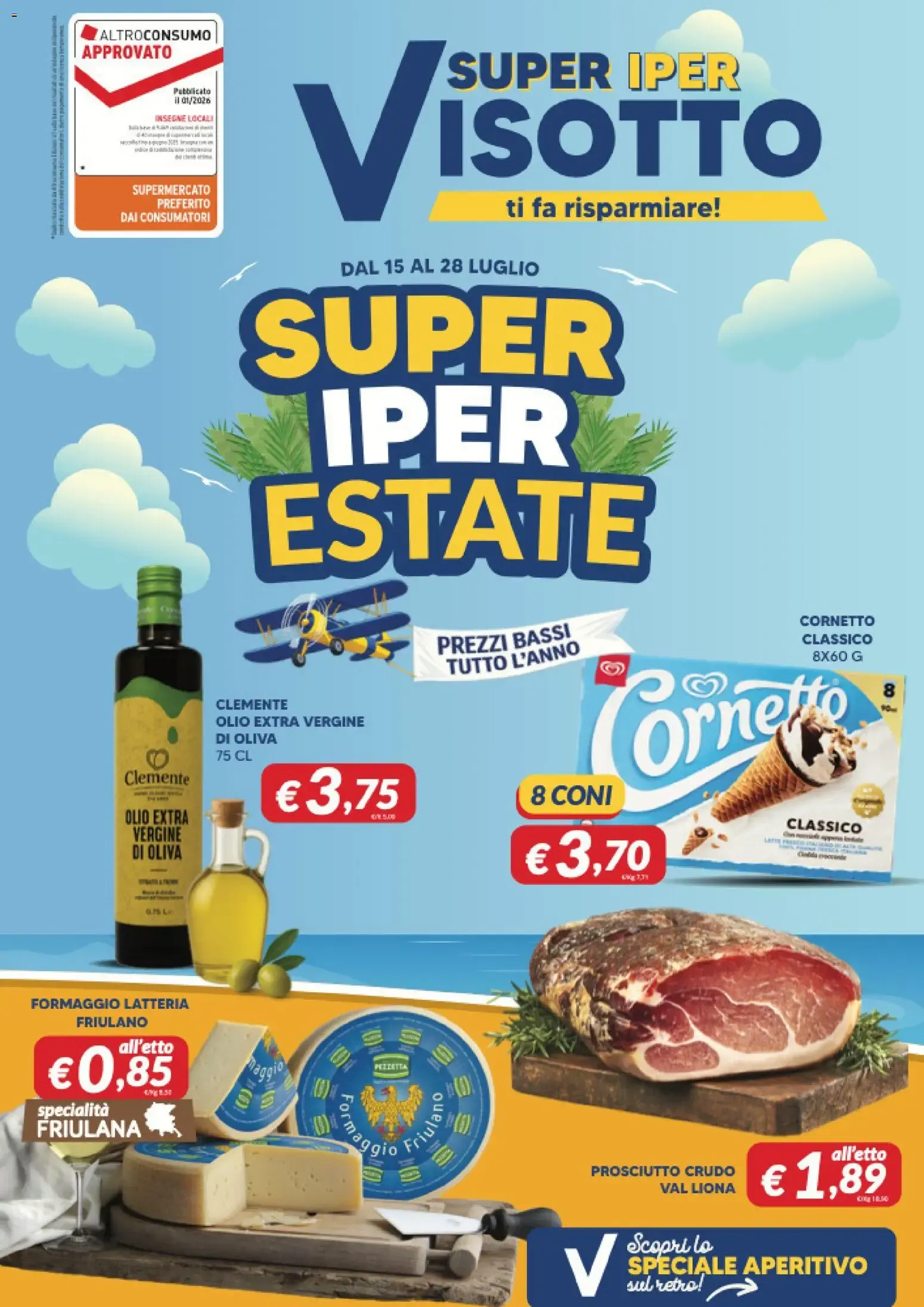 Visotto volantino dal 15/07/2026 - online Offerte da 15 luglio a 28 luglio di 2026 - Pagina del volantino 1