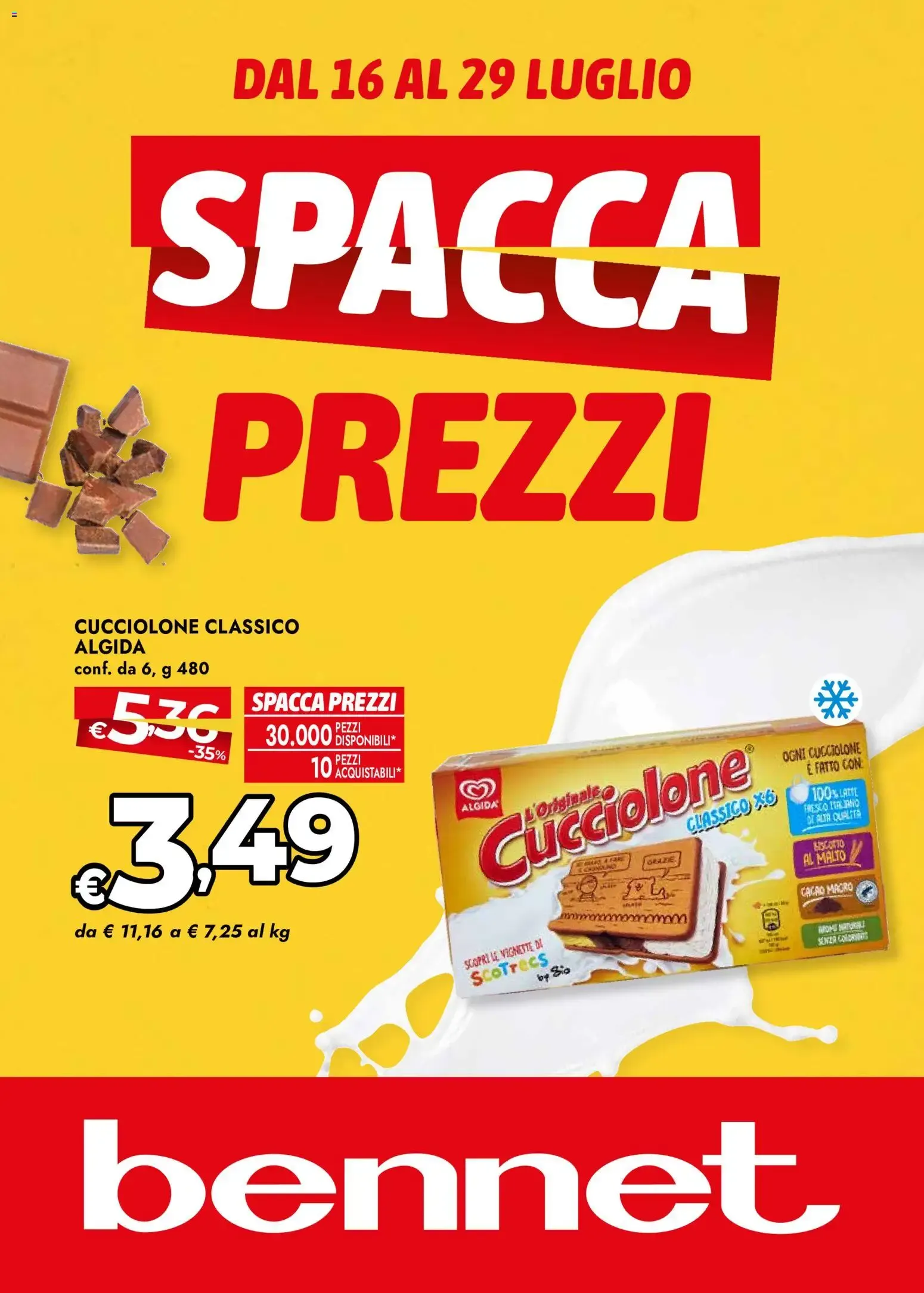 Bennet - Spacca Prezzi da 16 luglio a 29 luglio di 2026 - Pagina del volantino 1