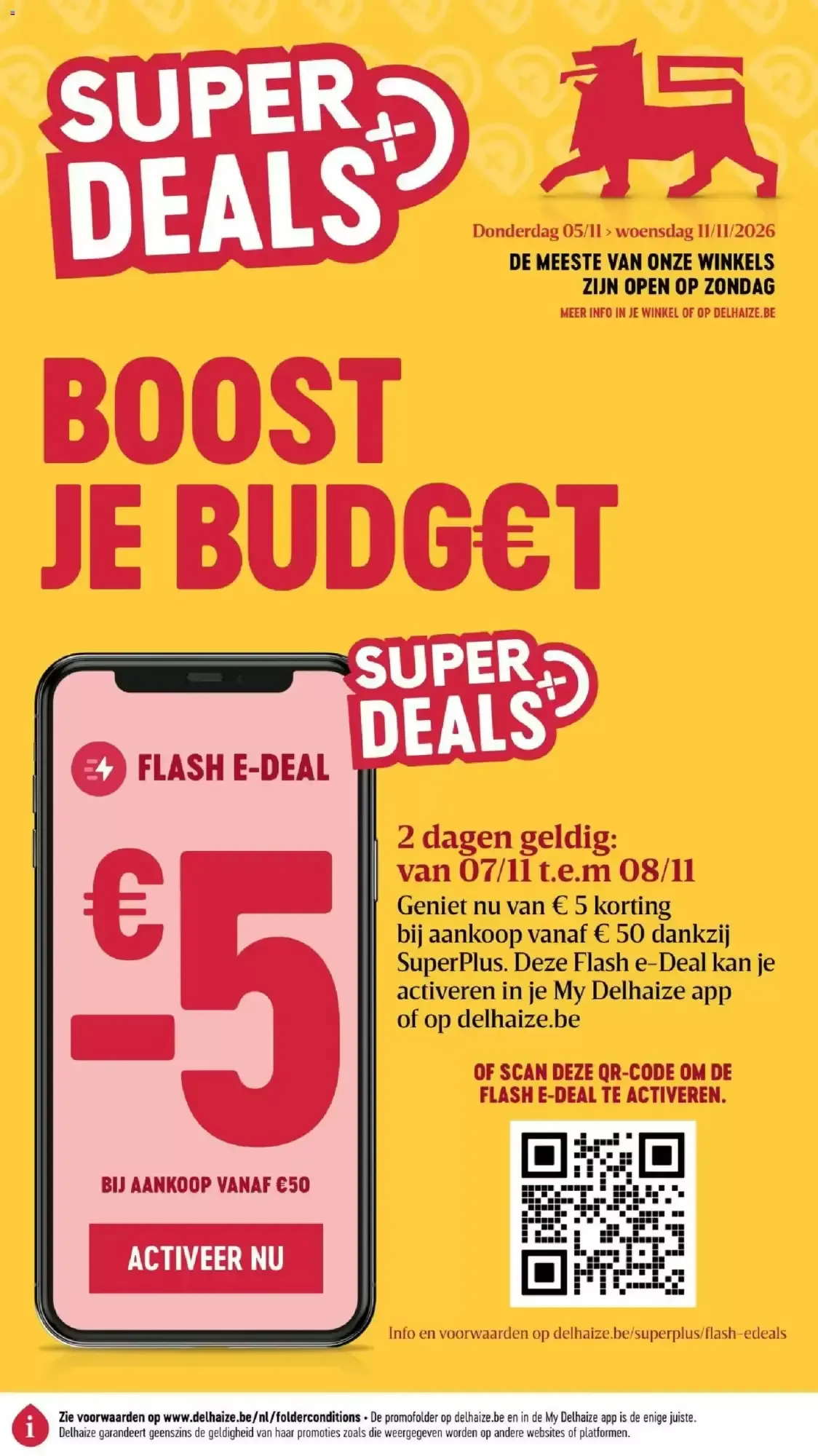 Super Deals - Boost je budget van 5 november tot 11 november 2026 - folder pagina 1