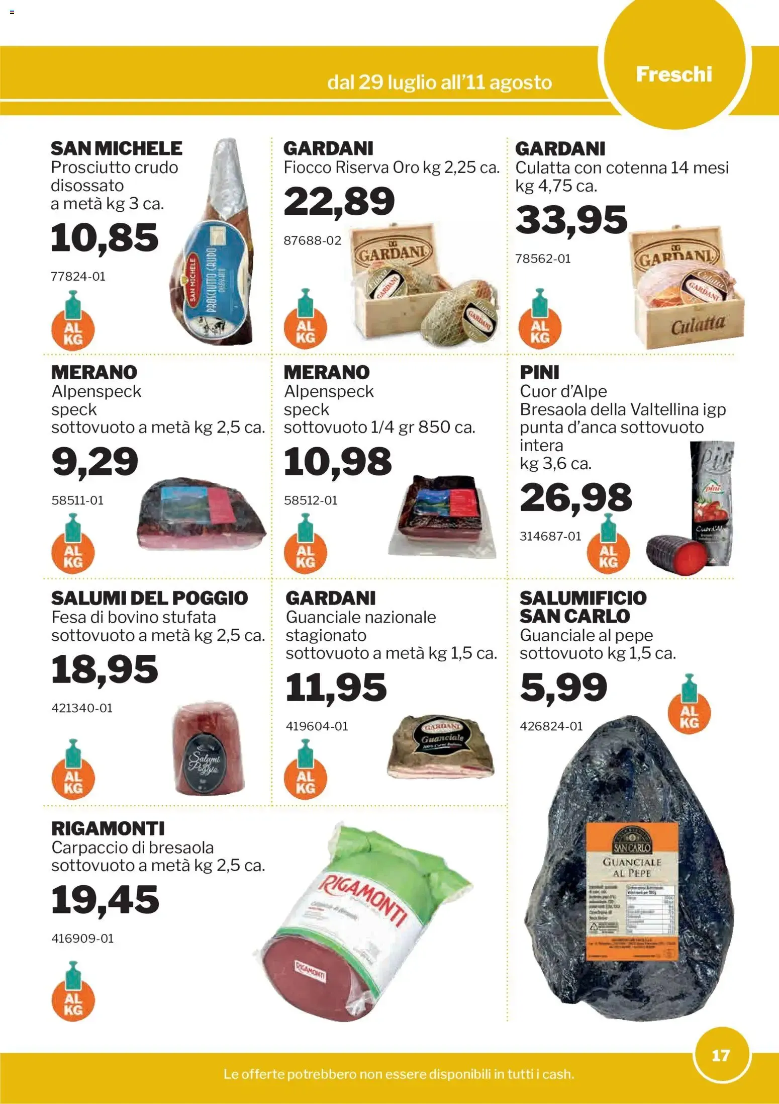 GrosMarket Promozioni da 29 luglio a 11 agosto di 2026 - Pagina del volantino 17