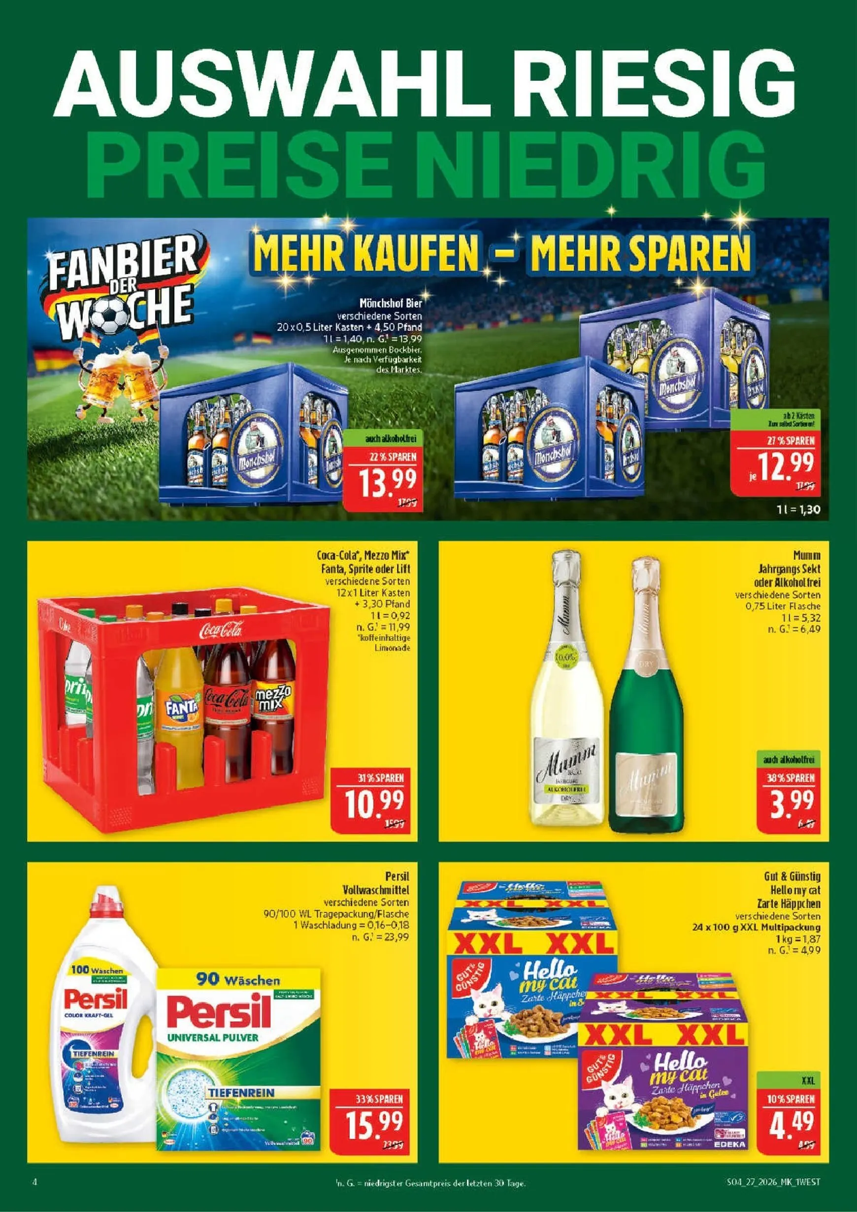 Marktkauf Prospekt nächste Woche – von Montag 29.06.2026 bis Samstag 04.07.2026 von 29. Juni bis 4. Juli 2026 - Prospekt seite 4