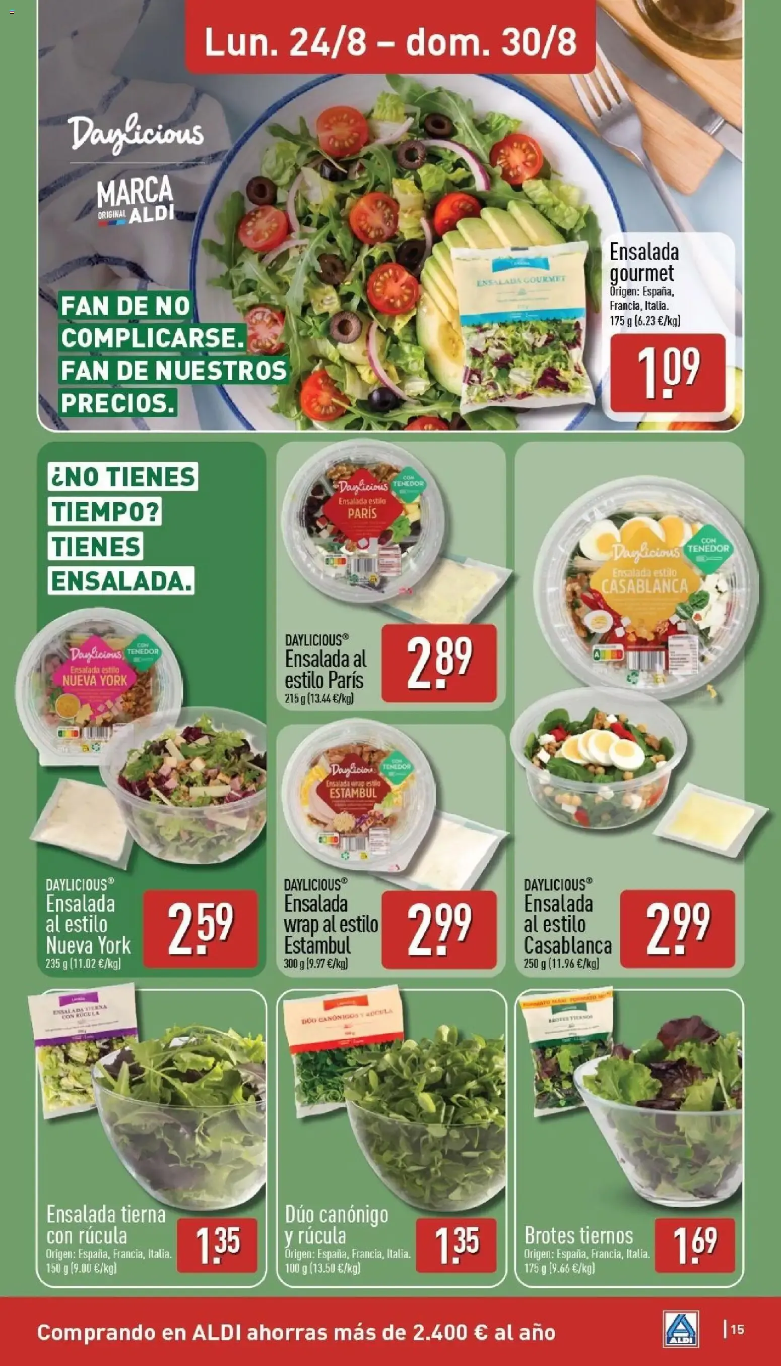 Catálogo de Aldi folleto Baleares del 24/08/2026 | Catálogo 24 de agosto al 30 de agosto 2026 - Página 15