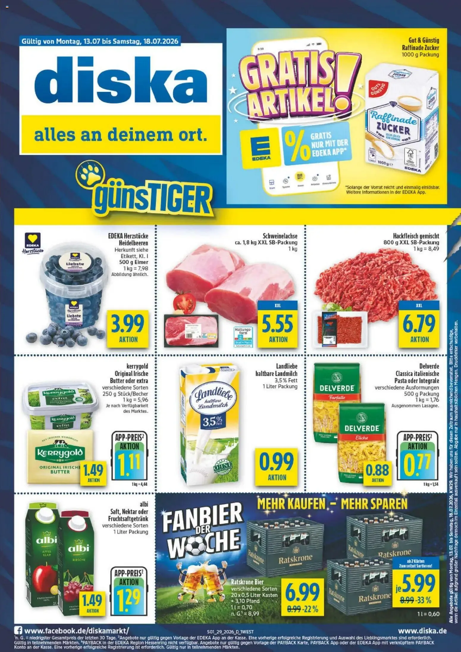 Diska - Diska Angebote Bayern KW28 (ab 13.07.2026) zum Blättern von 13. Juli bis 18. Juli 2026 - Prospekt seite 1