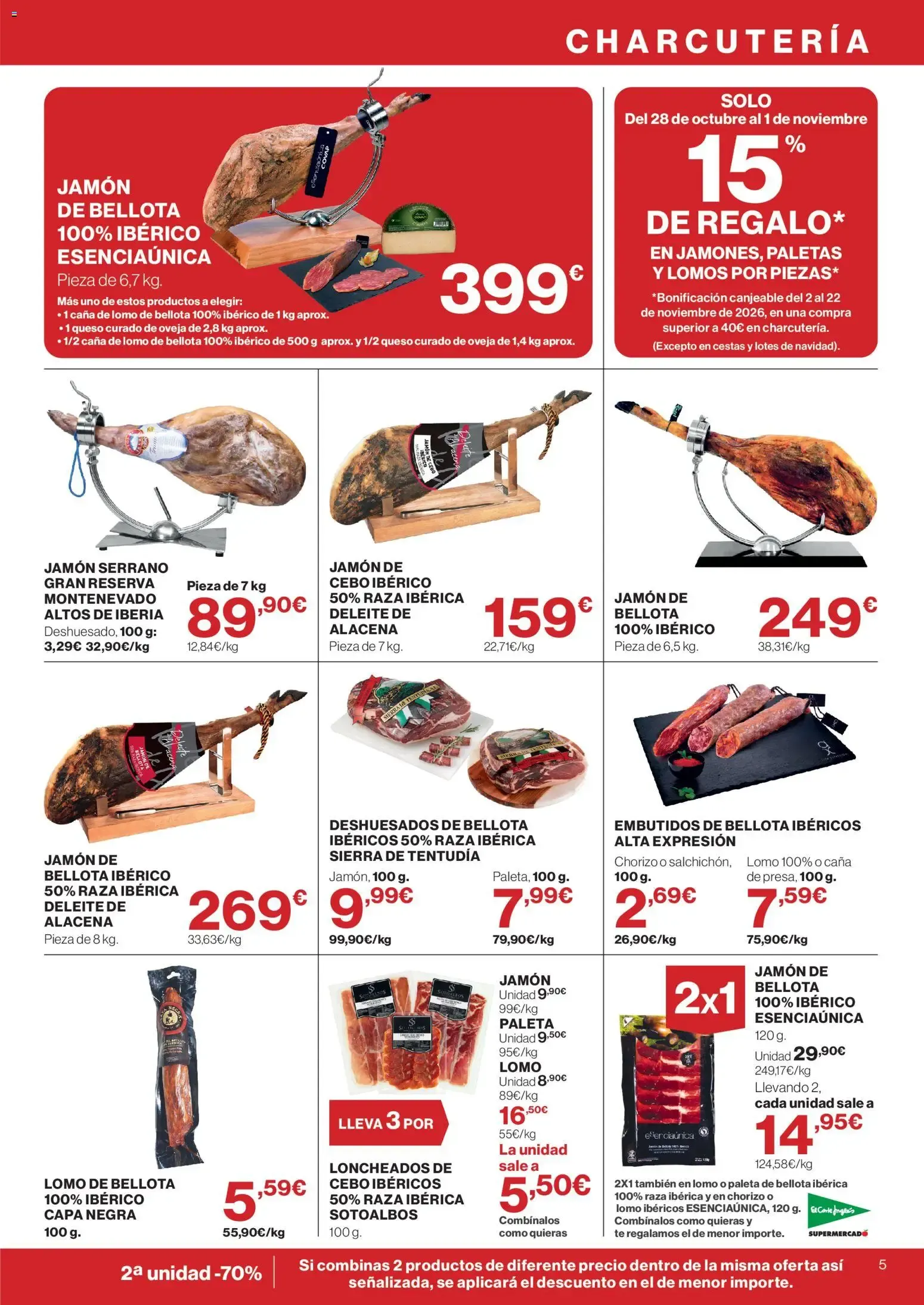Catálogo de El Corte Inglés Super Otoño Súper 3x2 28 de octubre al 10 de noviembre 2026 - Página 5