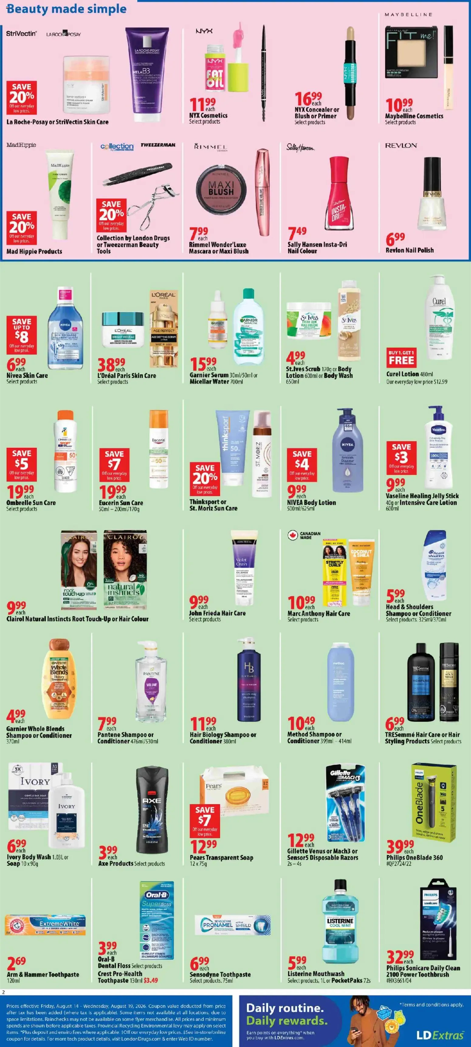 London Drugs weekly flyer / circulaire from Aug 14, 2026 > weekly specials & deals from August 14 to August 19 2026 - flyer page 3
