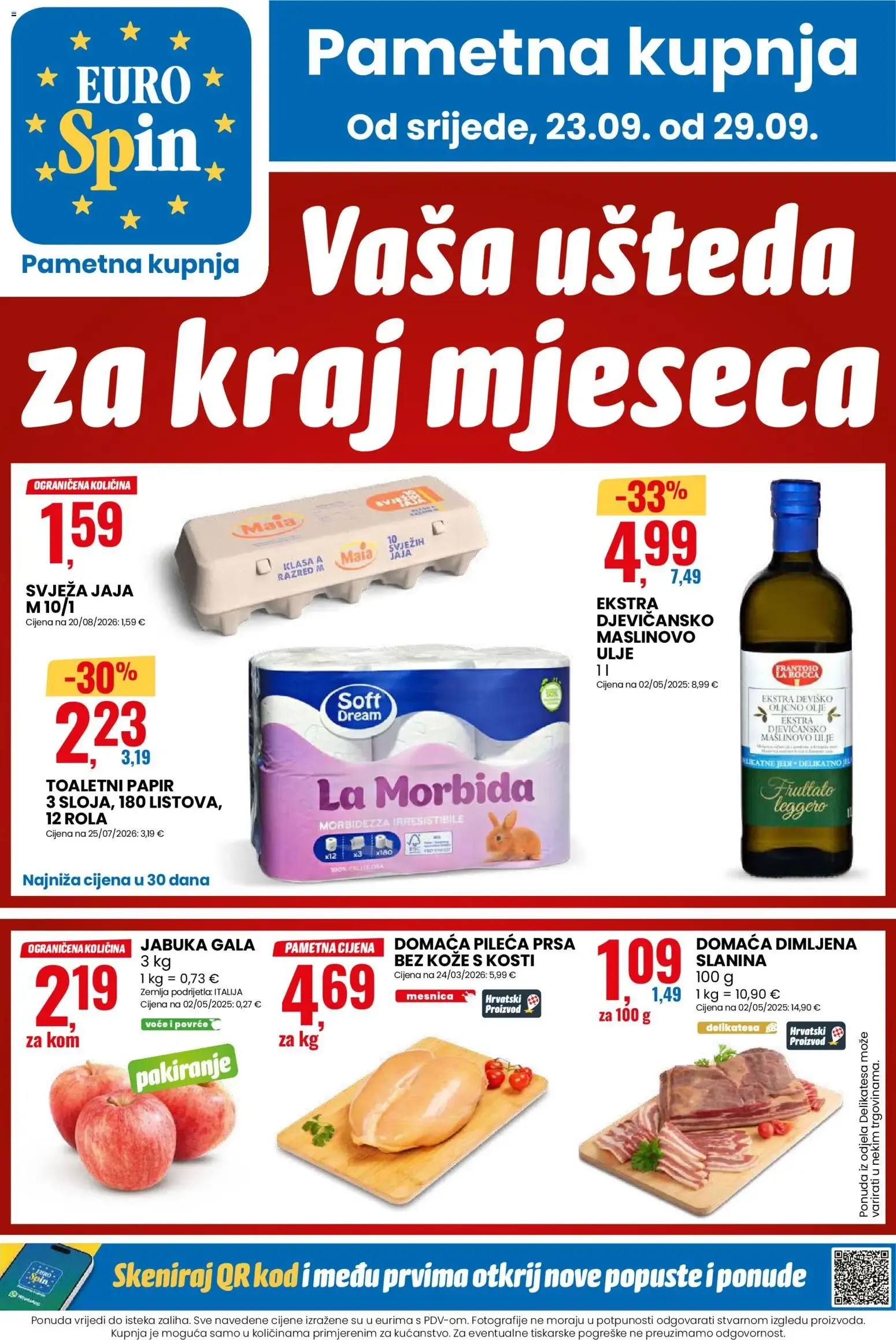 Katalog Eurospin Katalog novi od 23.09.2026 na listanje > letak digitalni od 23. rujna do 29. rujna 2026. - Pregled Stranica 1