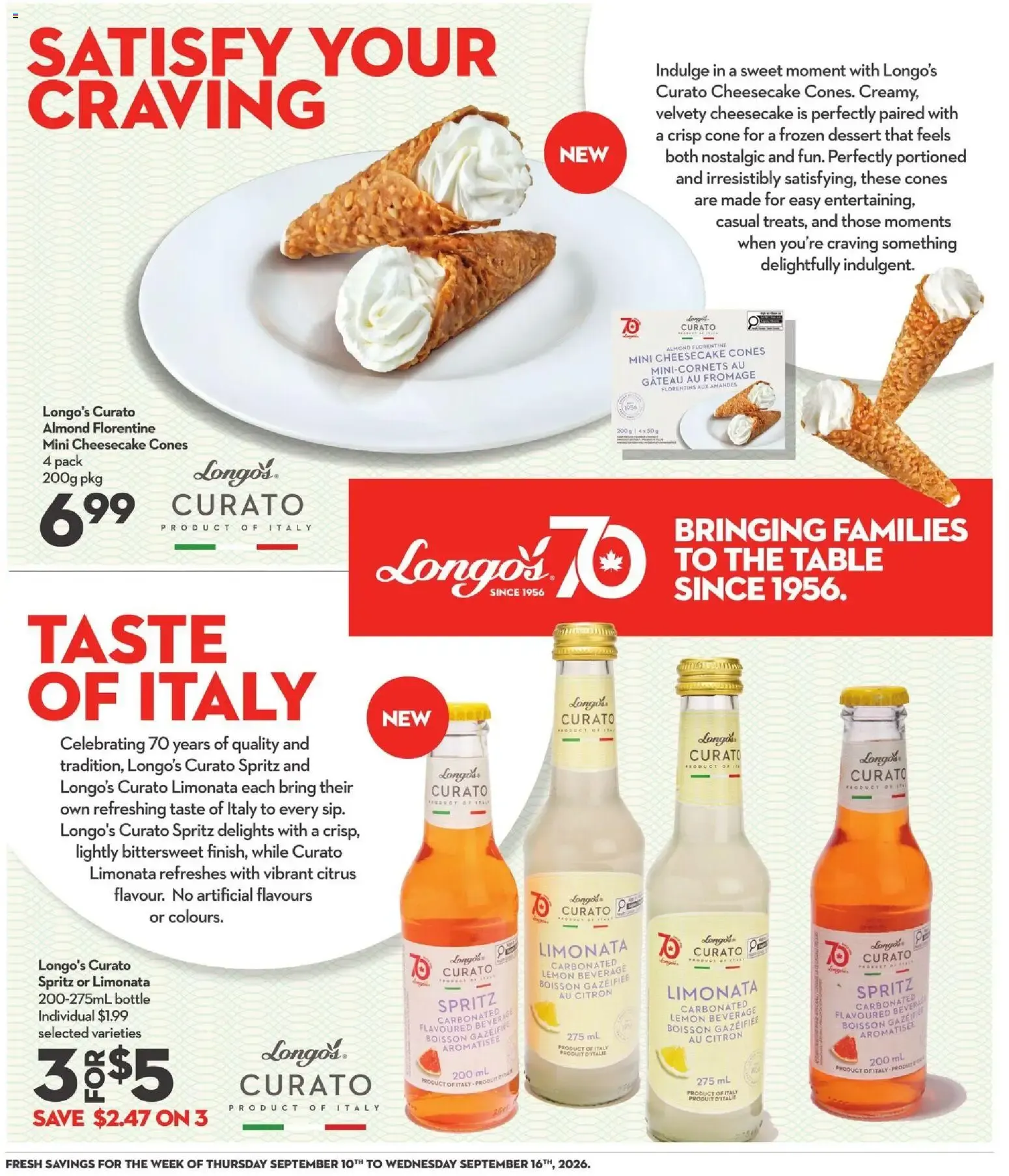 Longo's weekly flyer / circulaire from Sep 10, 2026 > weekly specials & deals from September 10 to September 16 2026 - flyer page 9