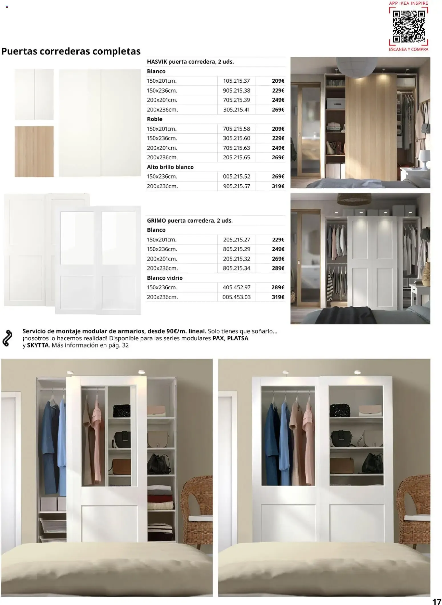 Catálogo de Guía de compra PAX y KOMPLEMENT - Sistema de armarios IKEA 1 de septiembre al 31 de enero 2027 - Página 17