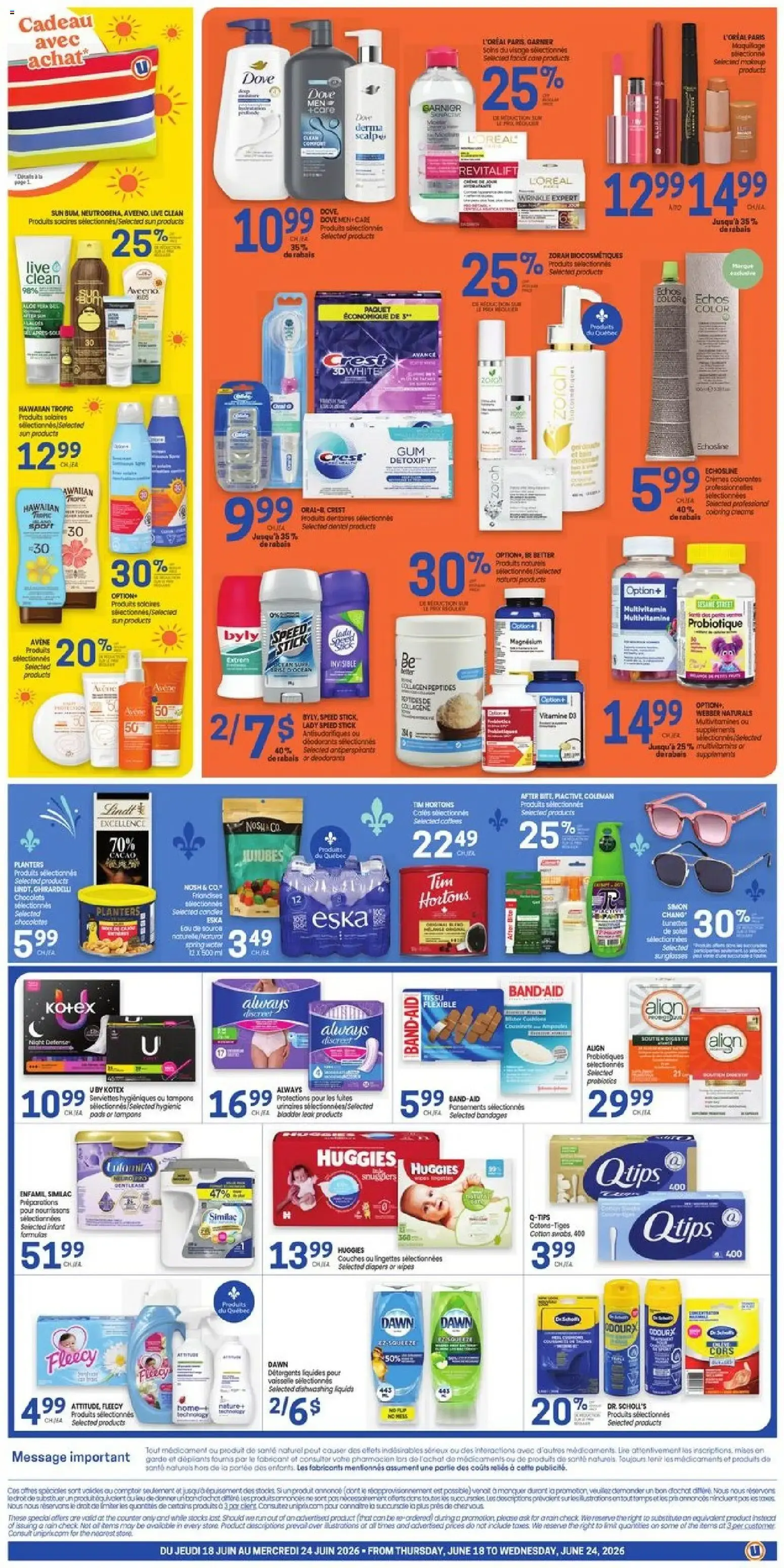 Uniprix weekly flyer / circulaire from Jun 18, 2026 > weekly specials & deals from June 18 to June 24 2026 - flyer page 2