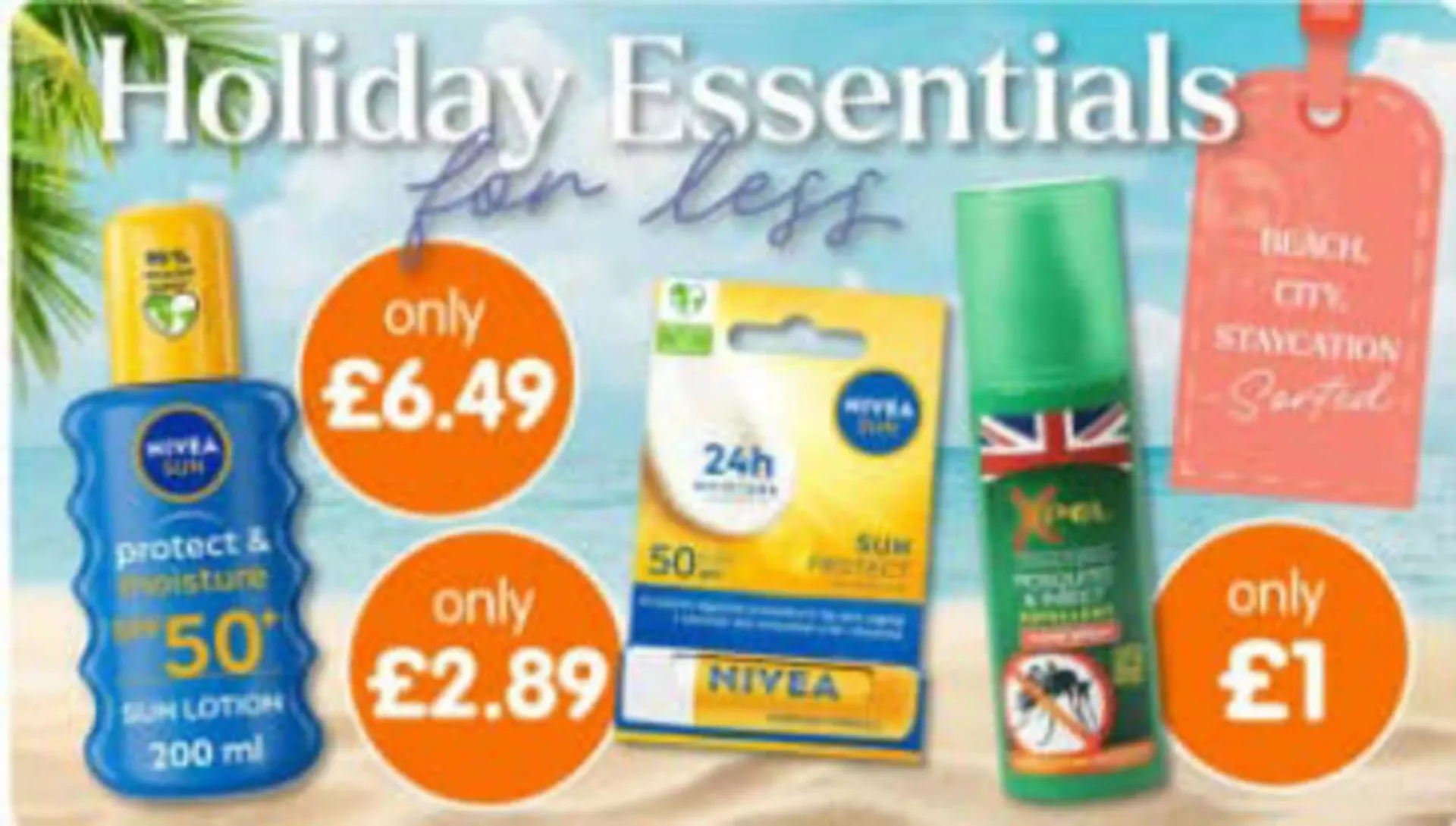 Holiday Essentials for less from 8 July to 19 July 2026 - Catalogue Page 1