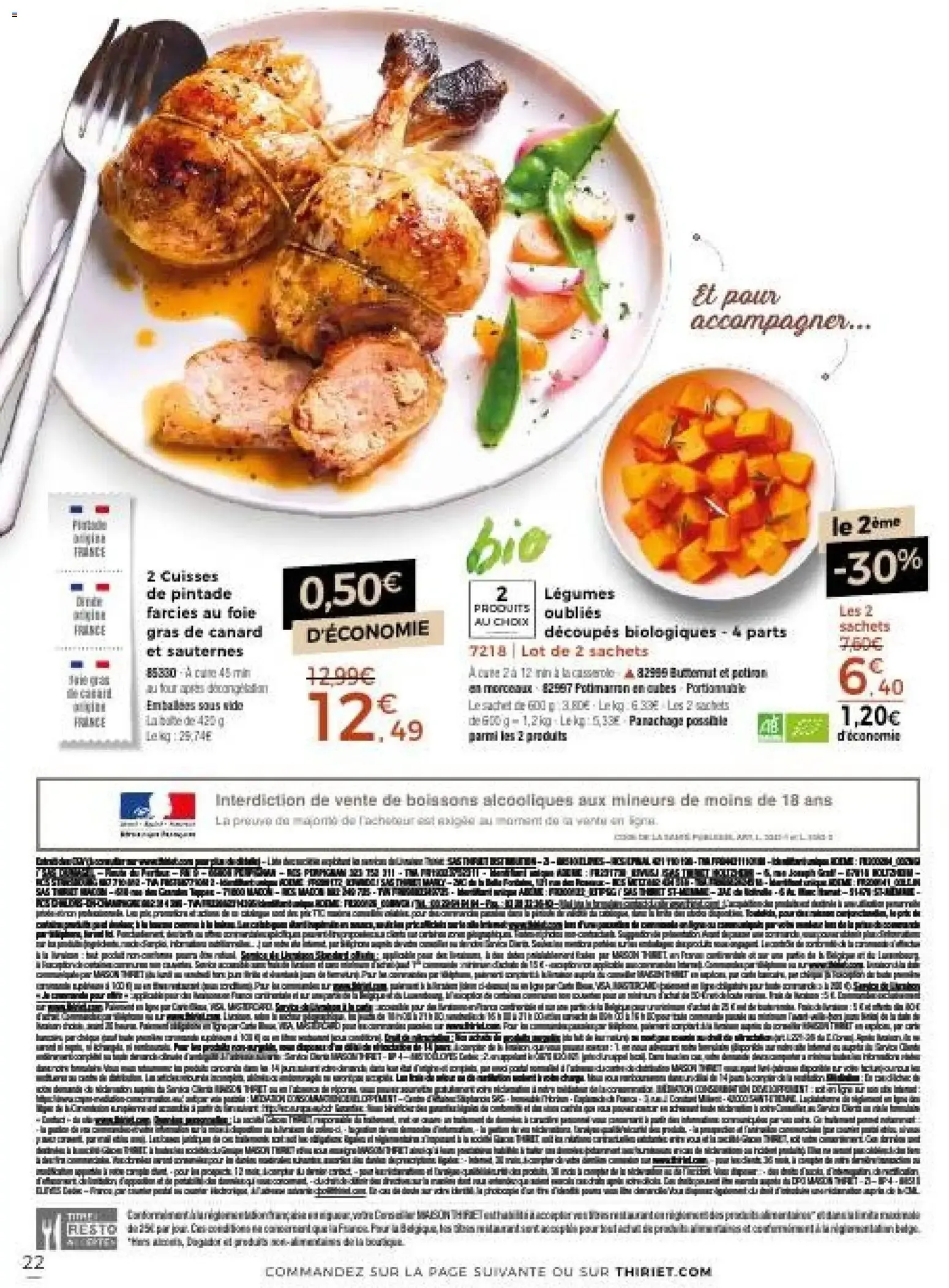 Thiriet Catalogue livraison à domicile à partir du 23/10/2026 - promo en ligne du 23 octobre au 18 novembre 2026 - Catalogue page 22