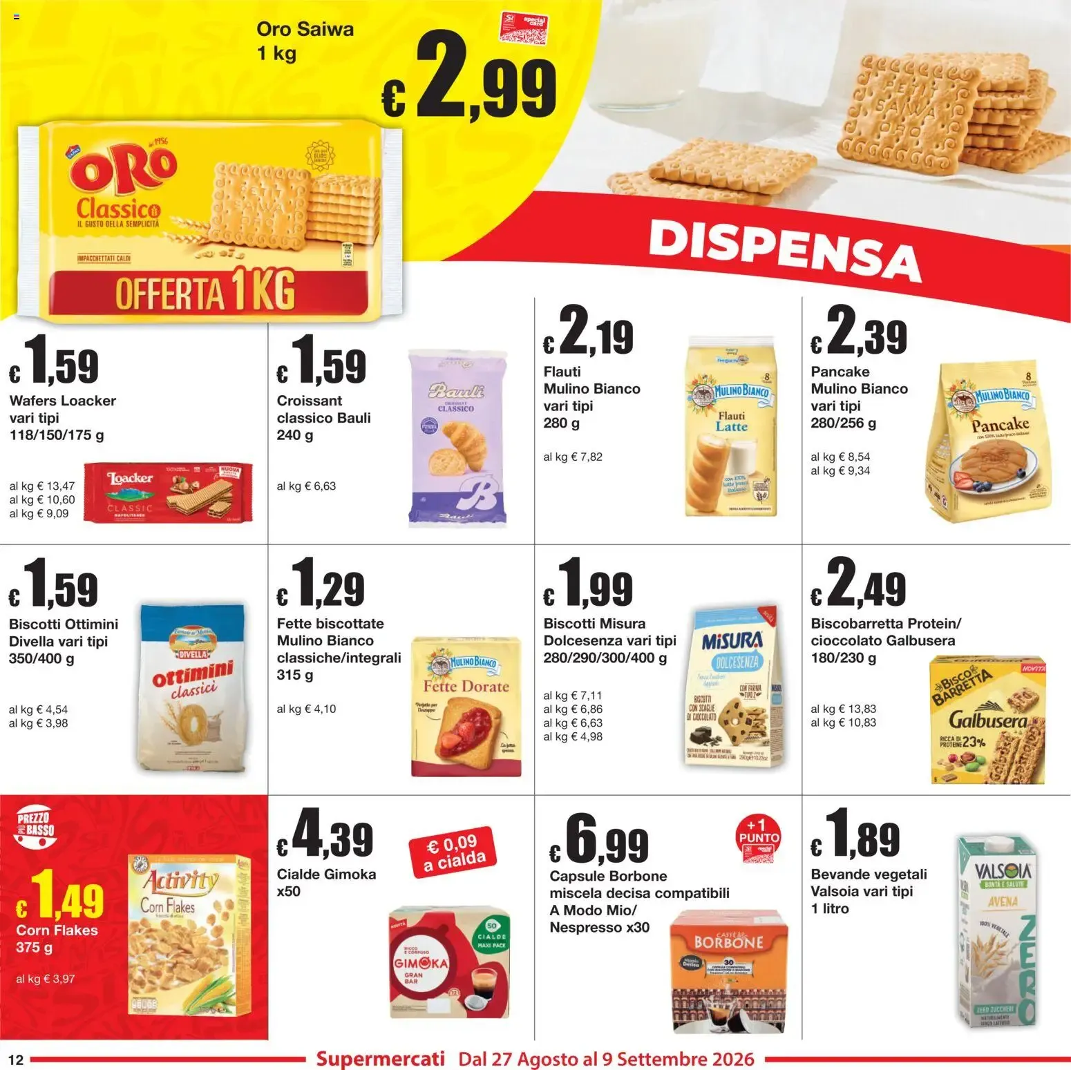 Sì con Te volantino dal 27/08/2026 - online Offerte da 27 agosto a 9 settembre di 2026 - Pagina del volantino 12