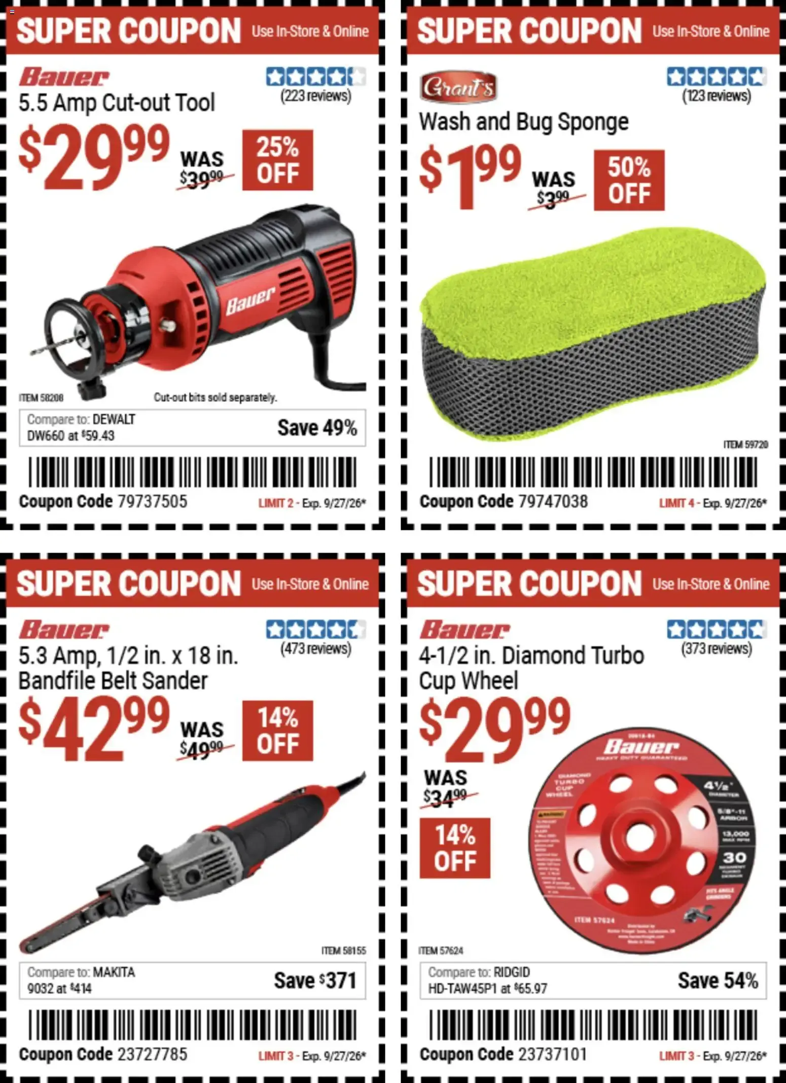 Weekly ad Harbor Freight Weekly Ad (09/14 - 09/27 2026) - Flyer from September 14 to September 27 2026 - Page 6