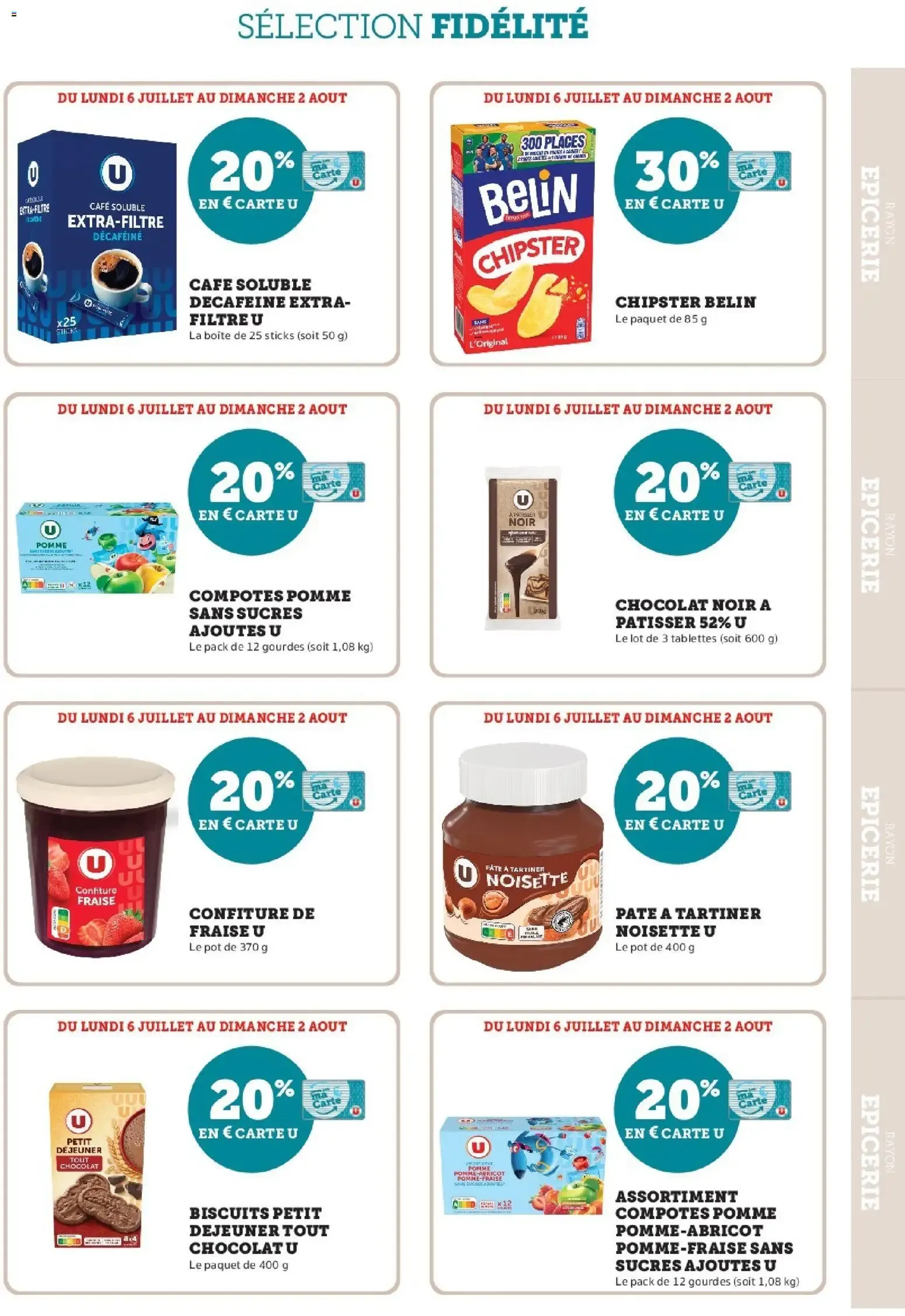Hyper U - Ma sélection Carte U Juillet à partir du 06/07/2026 - promo en ligne du 6 juillet au 2 août 2026 - Catalogue page 19