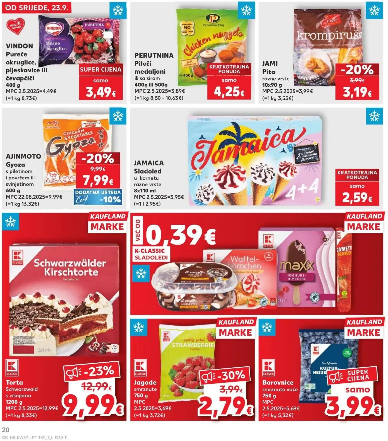 Katalog Kaufland Katalog novi od 23.09.2026 na listanje > letak digitalni od 23. rujna do 29. rujna 2026. - Pregled Stranica 20
