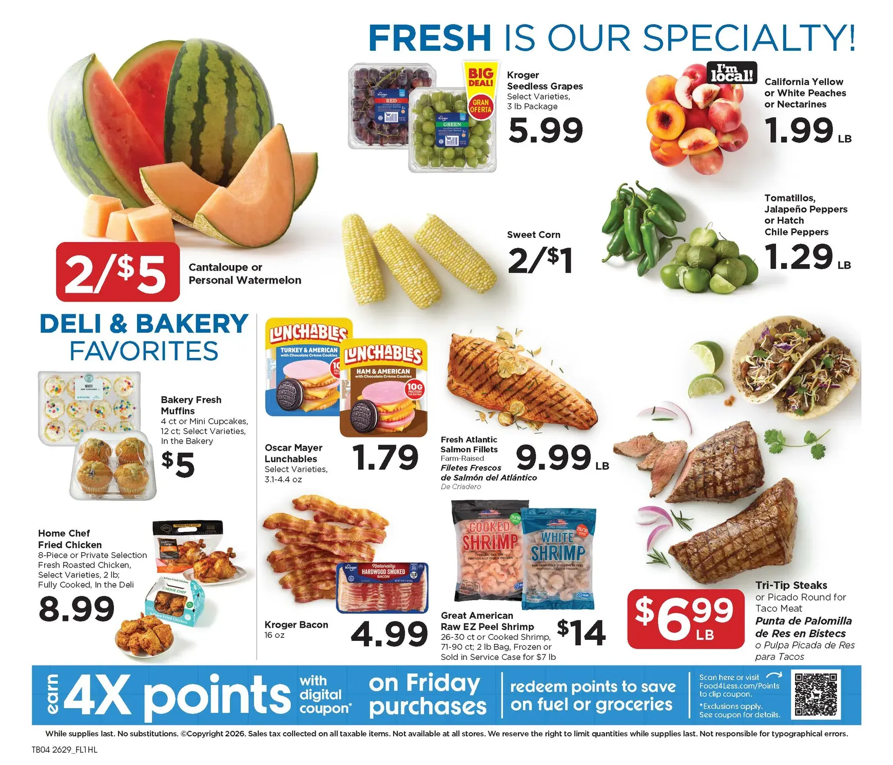 Weekly promotion Current Food 4 Less leaflet valid from Wednesday 08/19/2026 to Tuesday 08/25/2026 spanning from August 19 to August 25 2026 - Page 6 for Catalogue 365