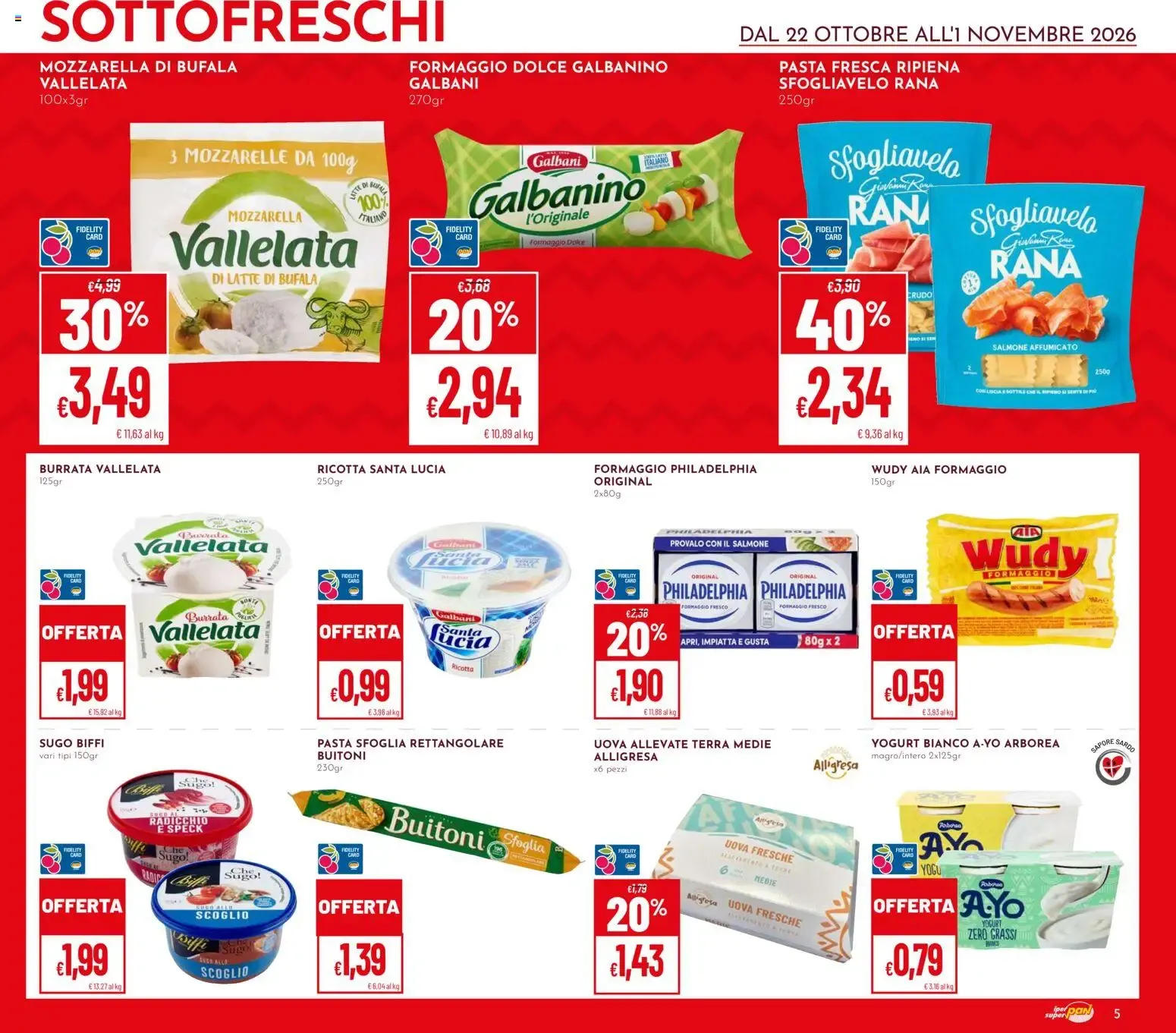 Brochure Iper Pan & Superpan: Sottofreschi da 22 ottobre a 1 novembre di 2026 - Pagina del volantino 5